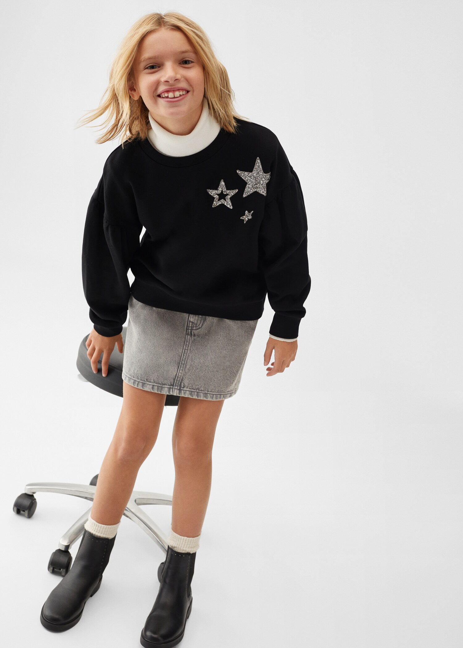 Glitter stars sweatshirt - Details of the article 2