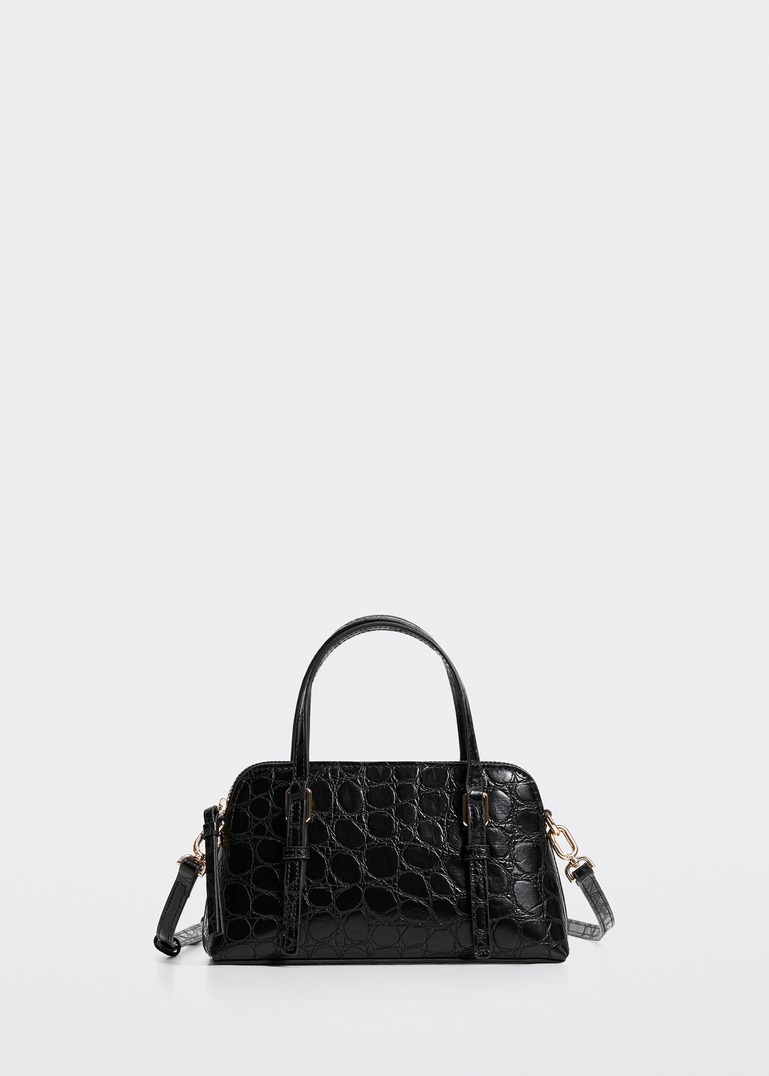 Croc-effect shoulder bag - Article without model
