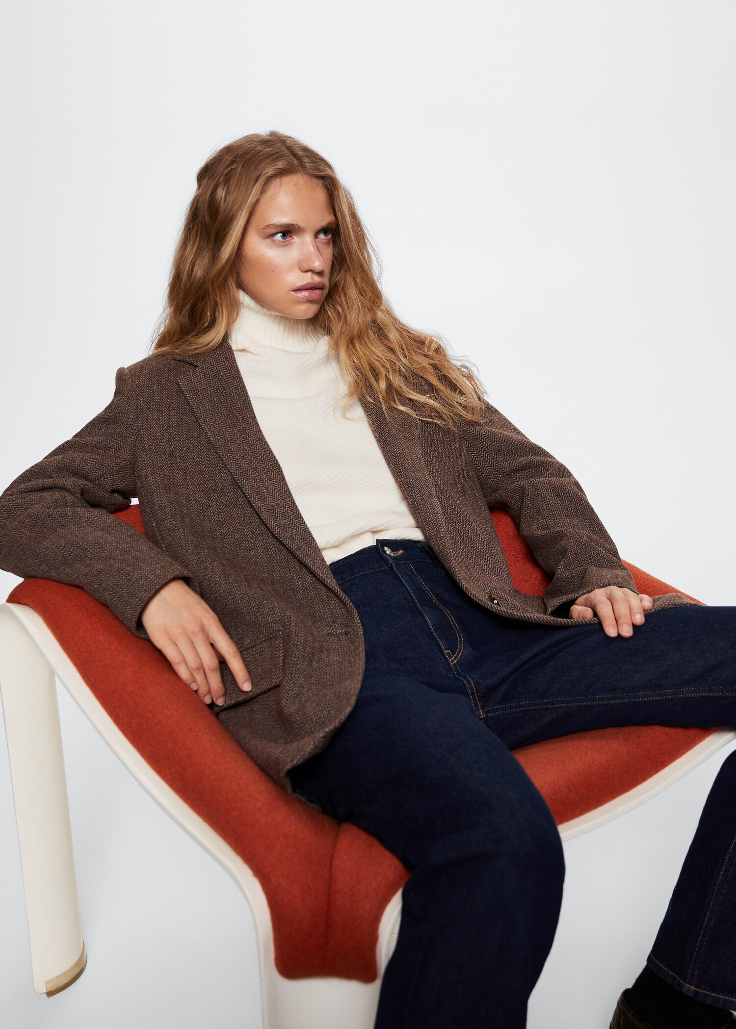 Herringbone suit blazer - Details of the article 2