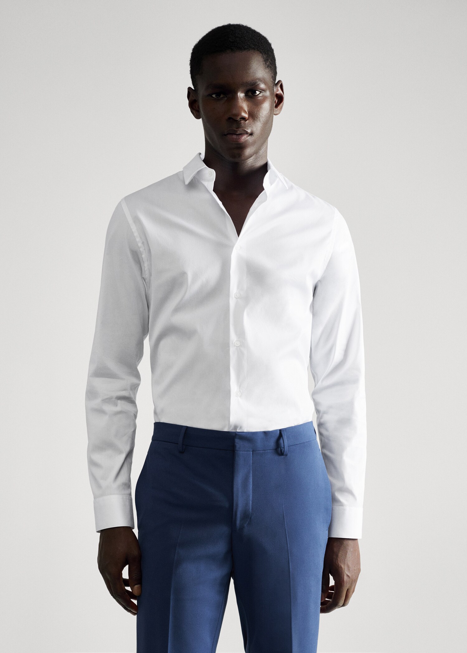 Костюмная рубашка super slim fit - Средний план
