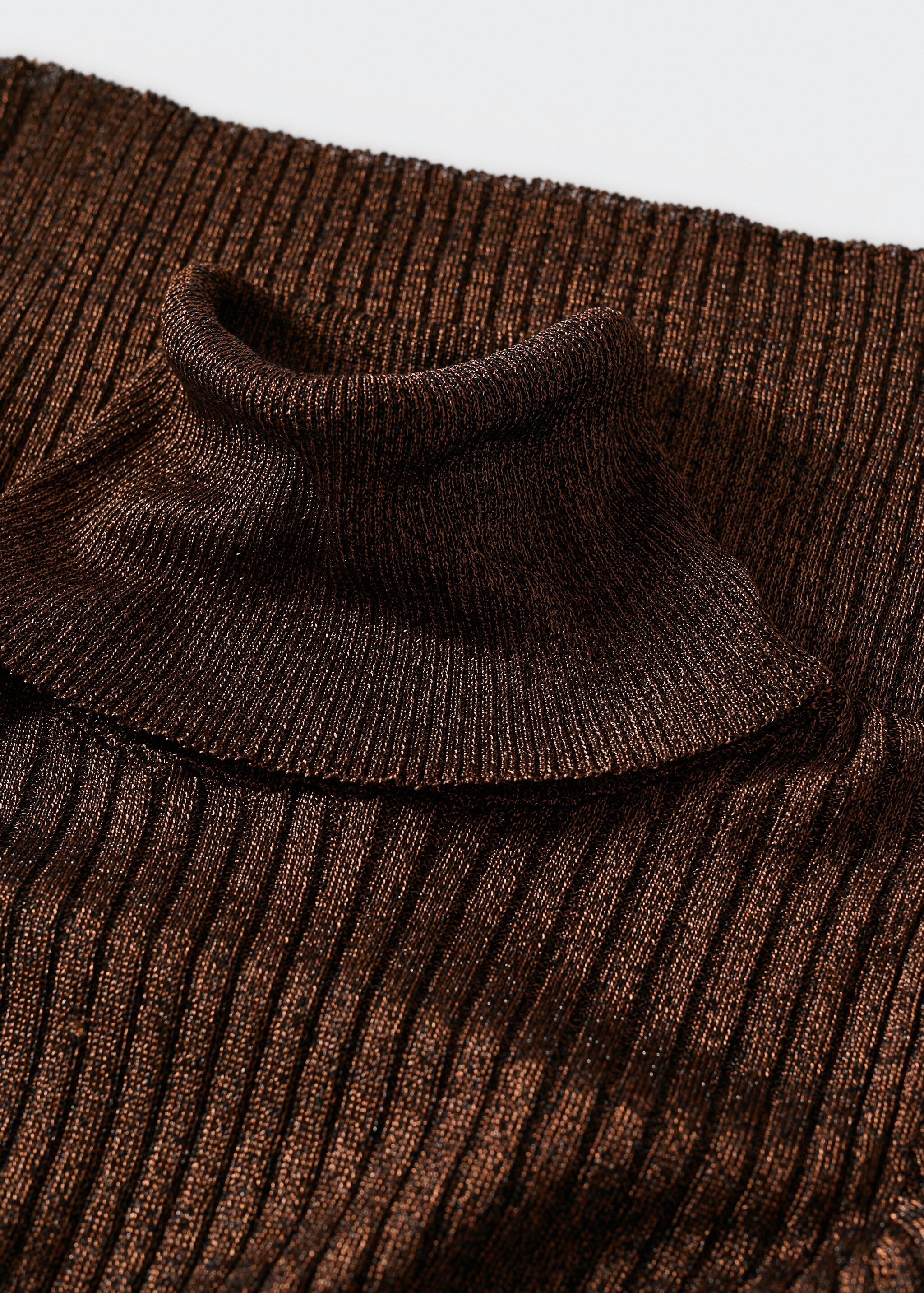 Pullover lurex ribbed turtleneck - Details of the article 8