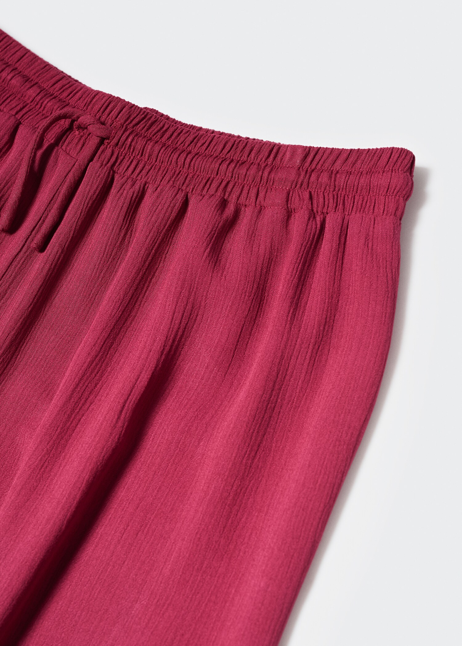 Elastic waist flowy trousers - Details of the article 8