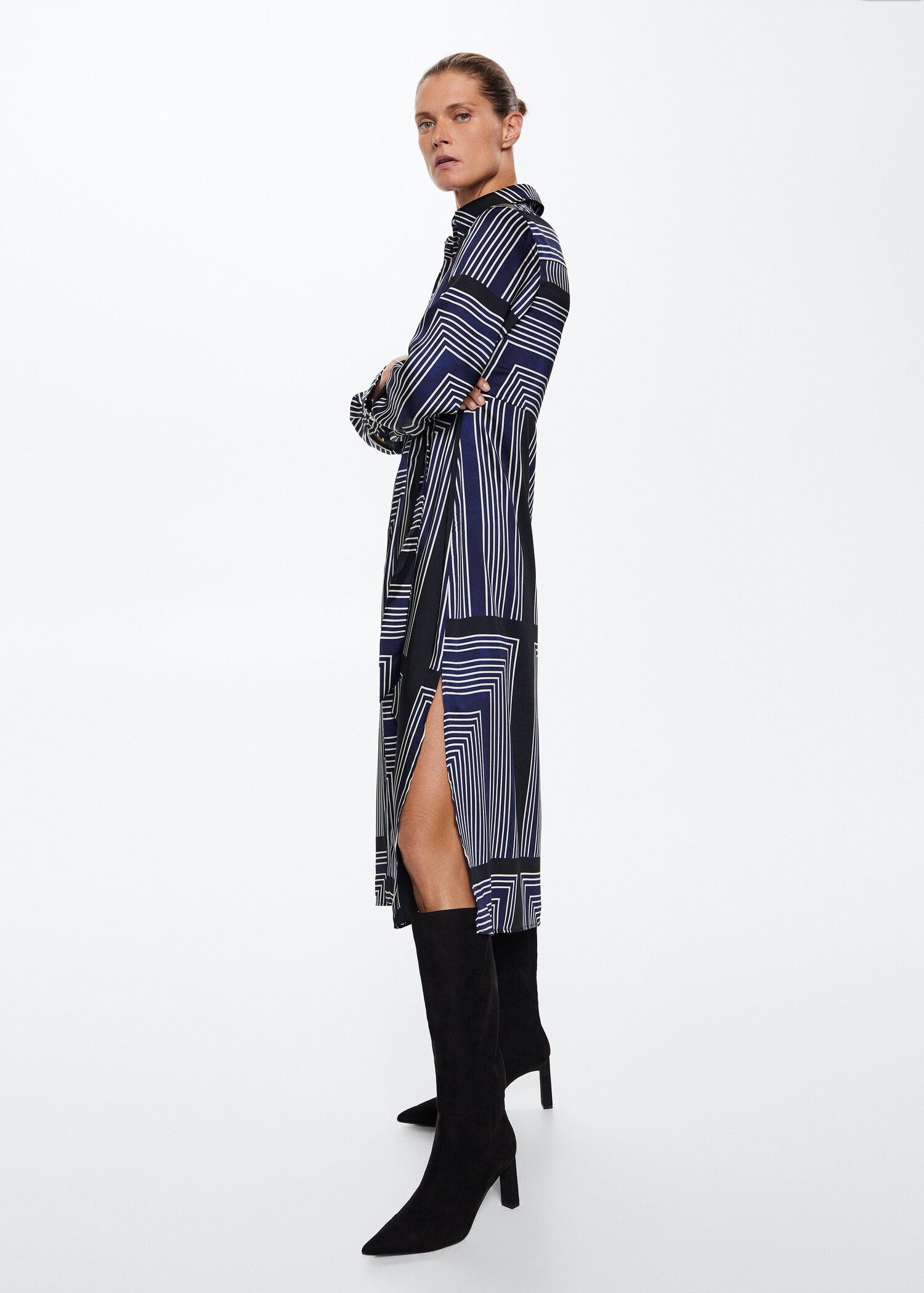 Geometric print midi dress - Details of the article 2