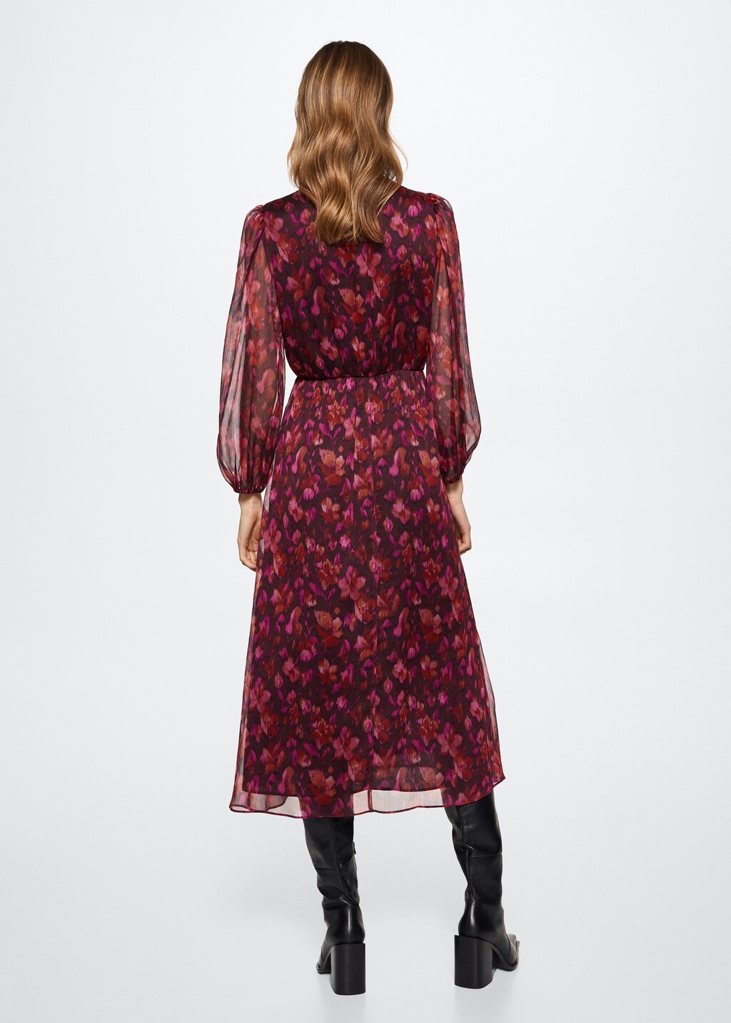 Flowy flower printed dress - Women | MANGO Vietnam