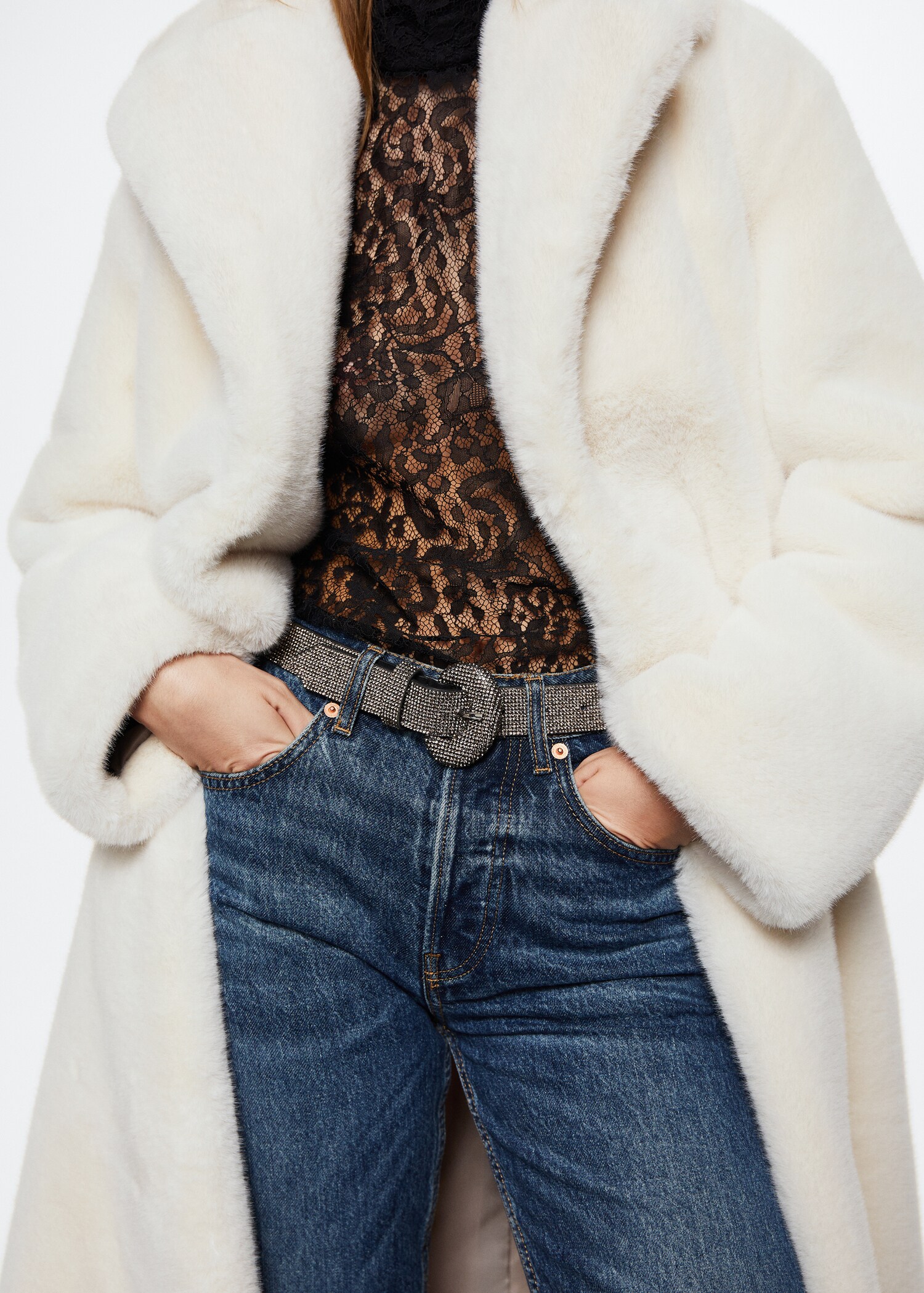 Manteau oversize en fausse fourrure - Détail de l'article 6