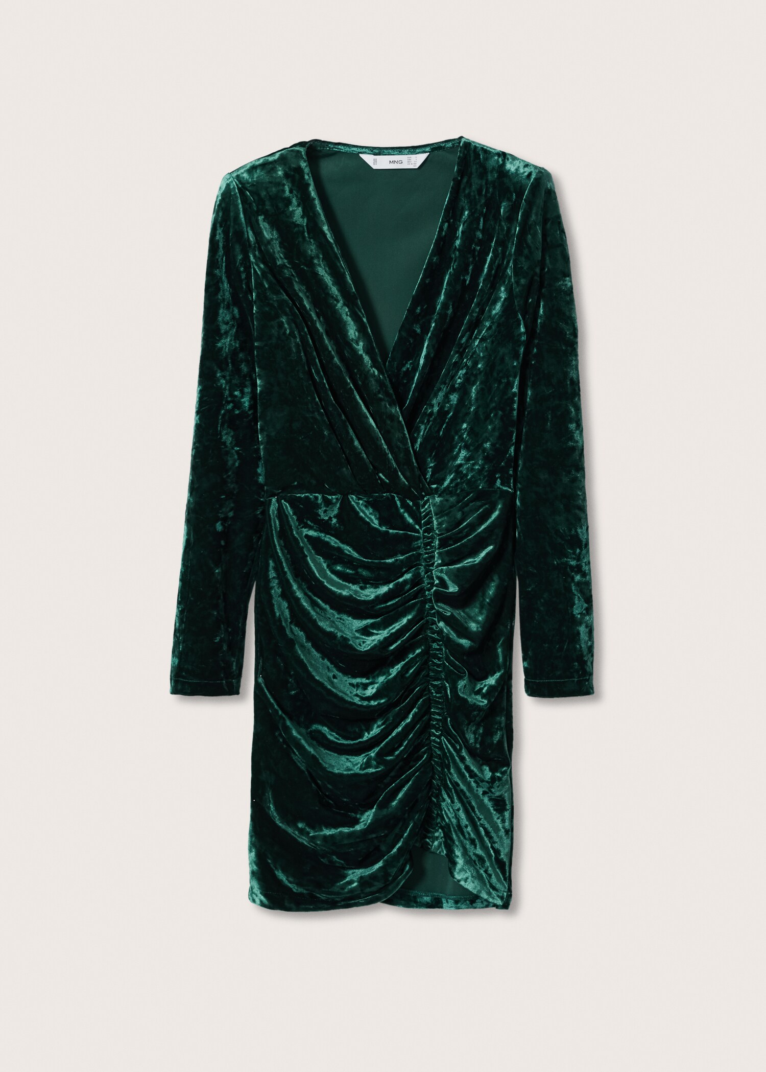Vestido terciopelo fruncido - Artículo sin modelo