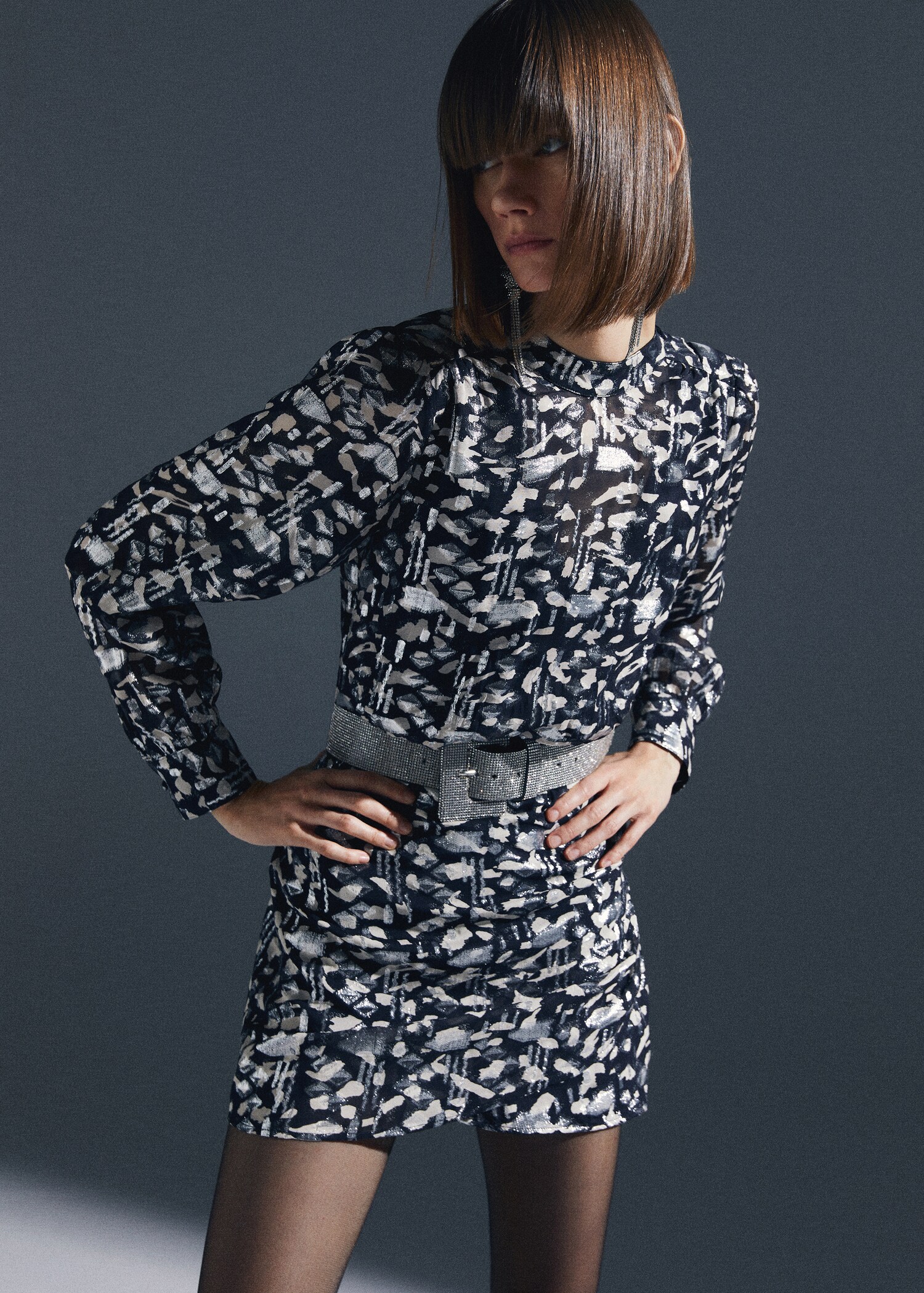 Metallic details dress - Details of the article 7