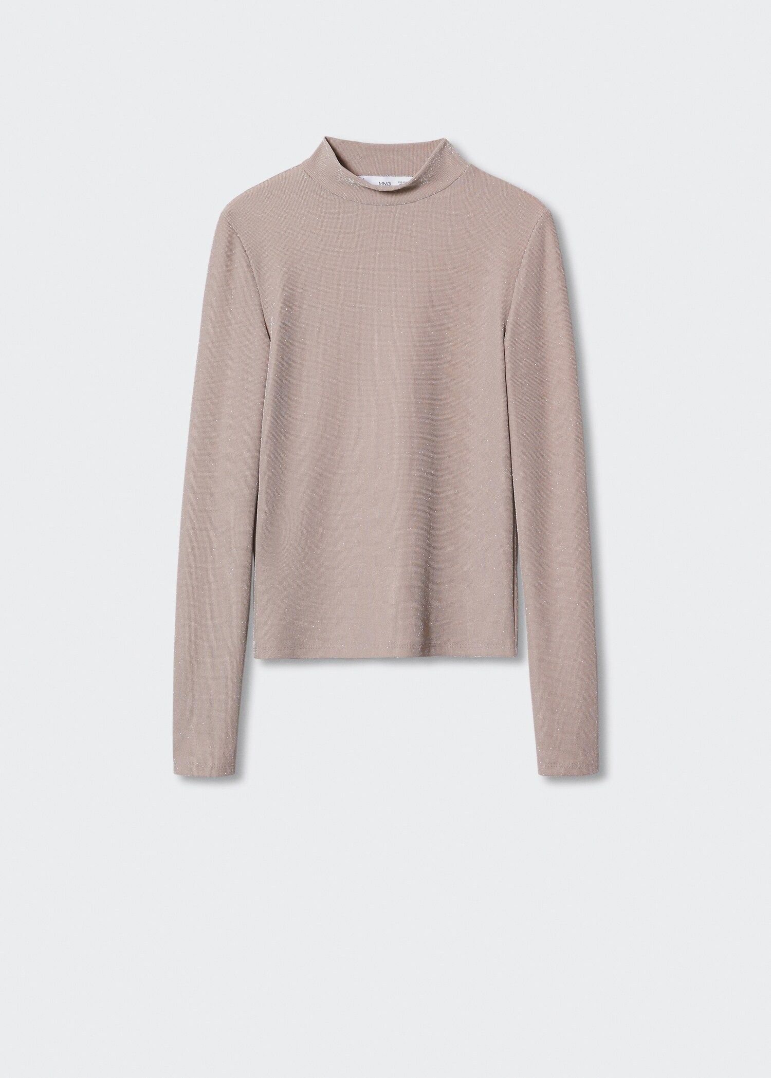 Camiseta brillante cuello alto - Artículo sin modelo