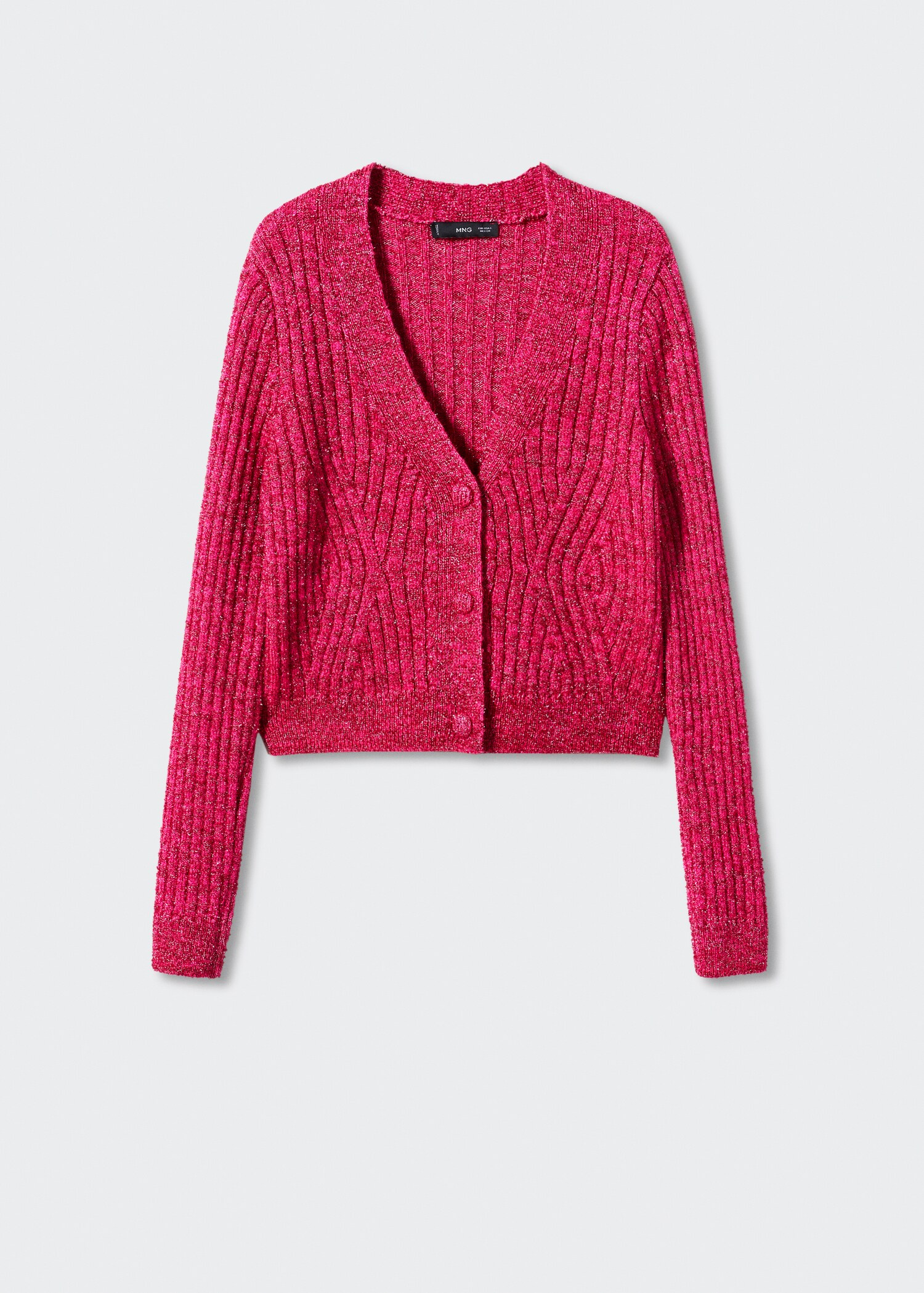 Lurex vest met knopen - Artikel zonder model