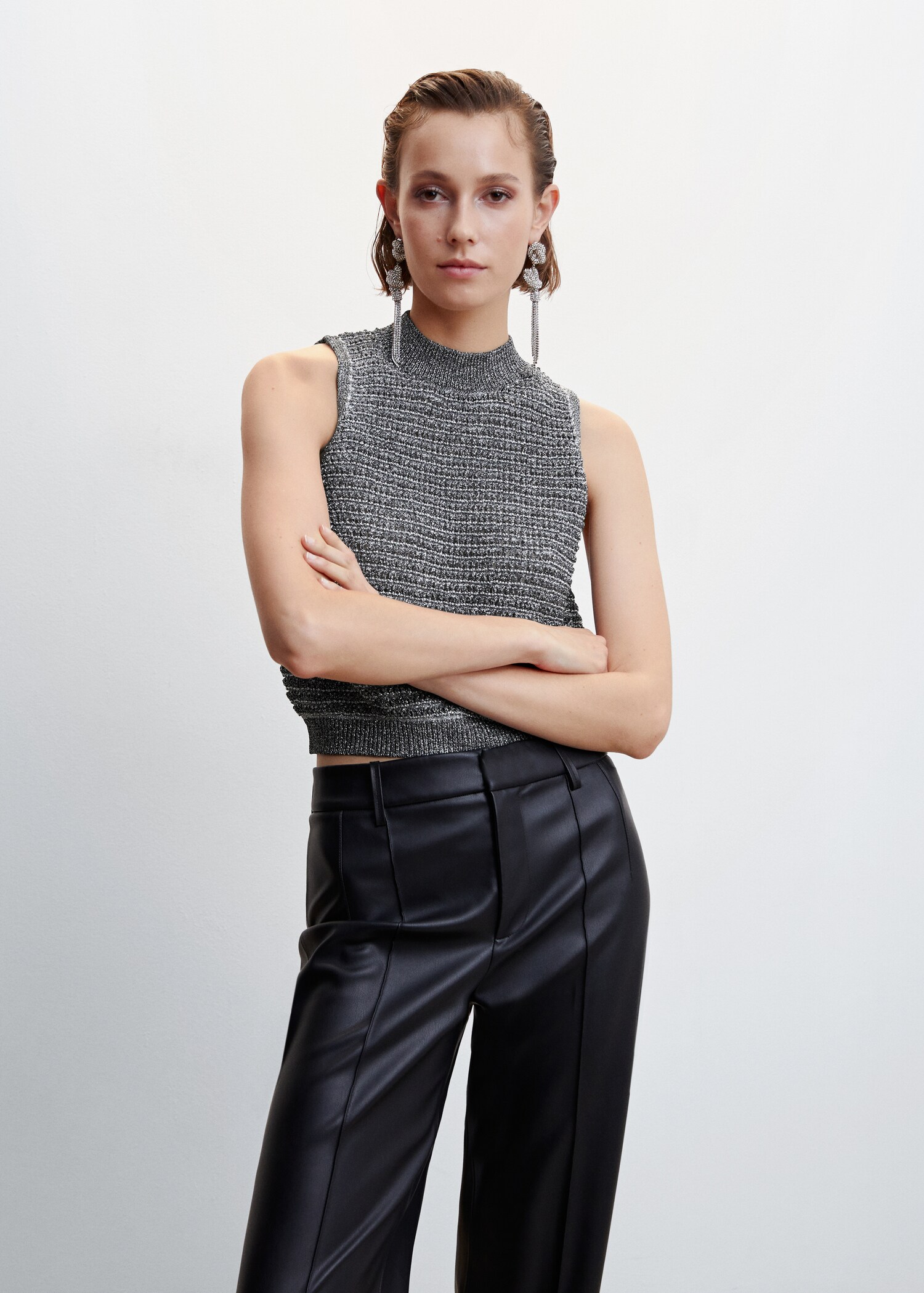 Lurex knitted top - Medium plane