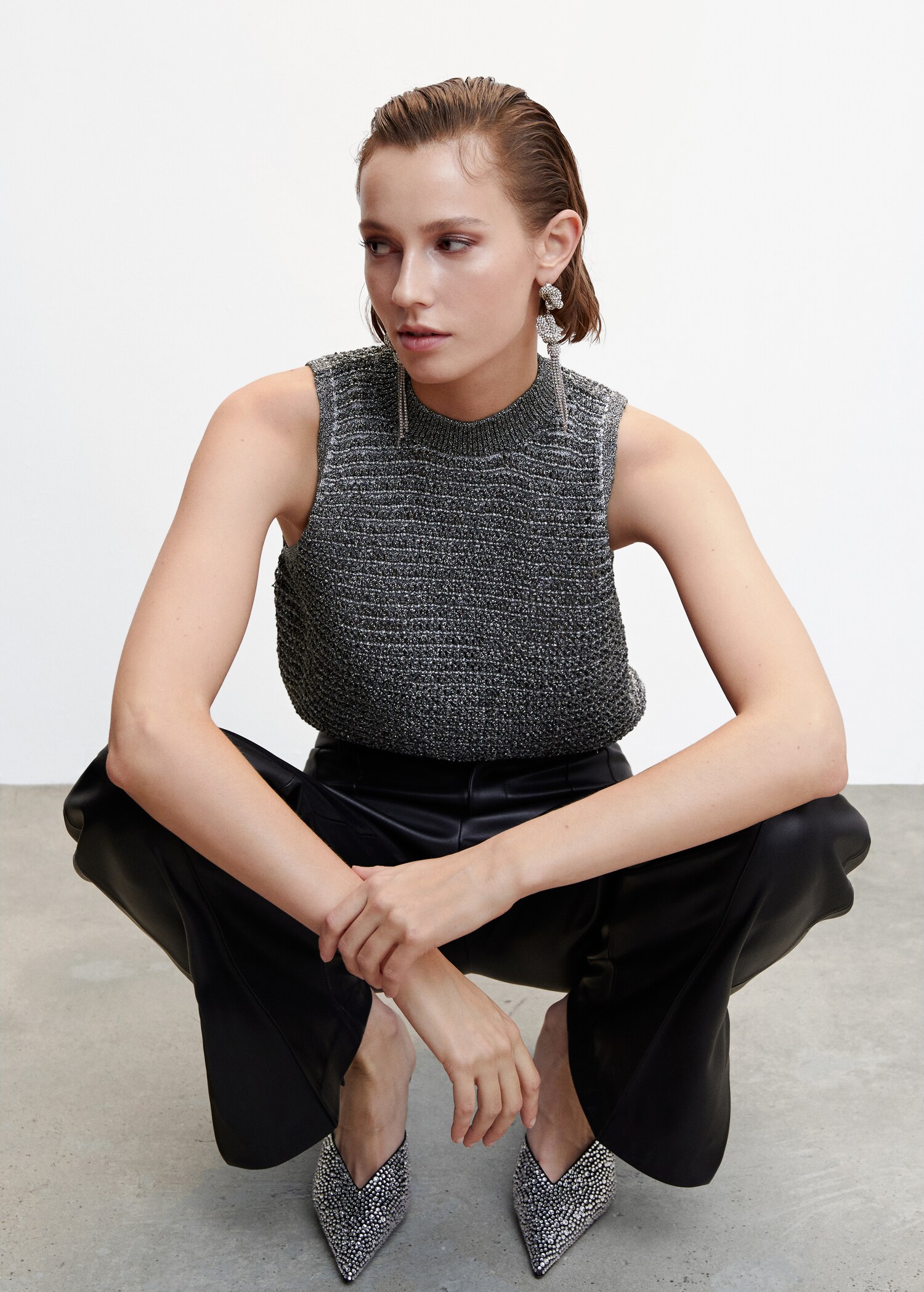 Lurex knitted top - Details of the article 2