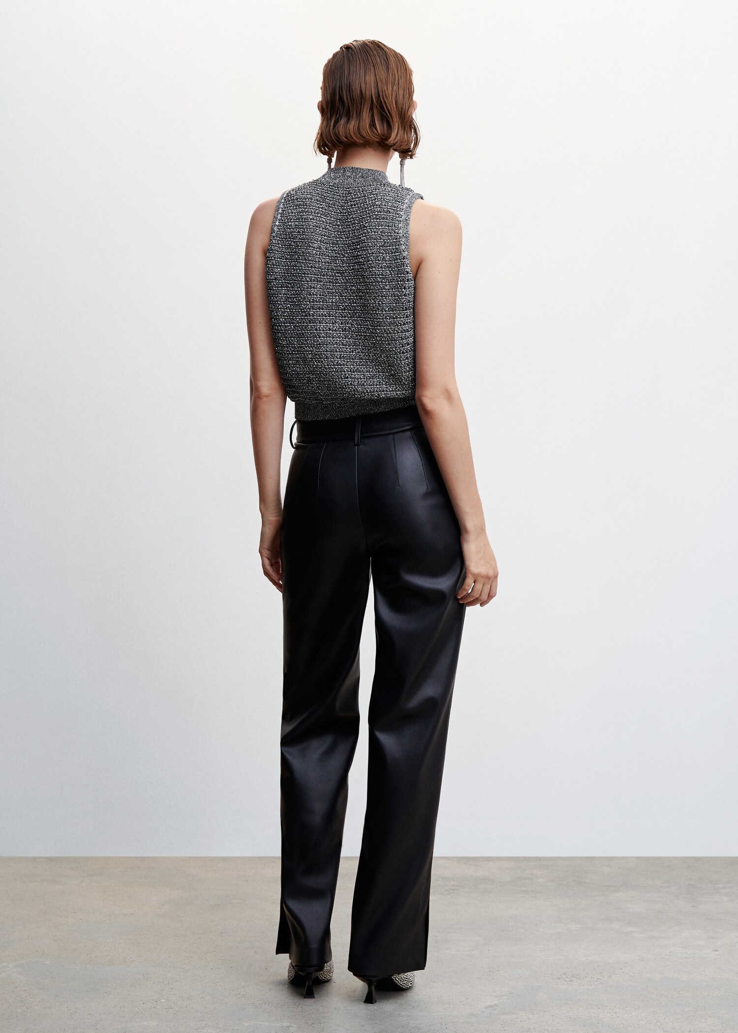 Lurex knitted top - Reverse of the article