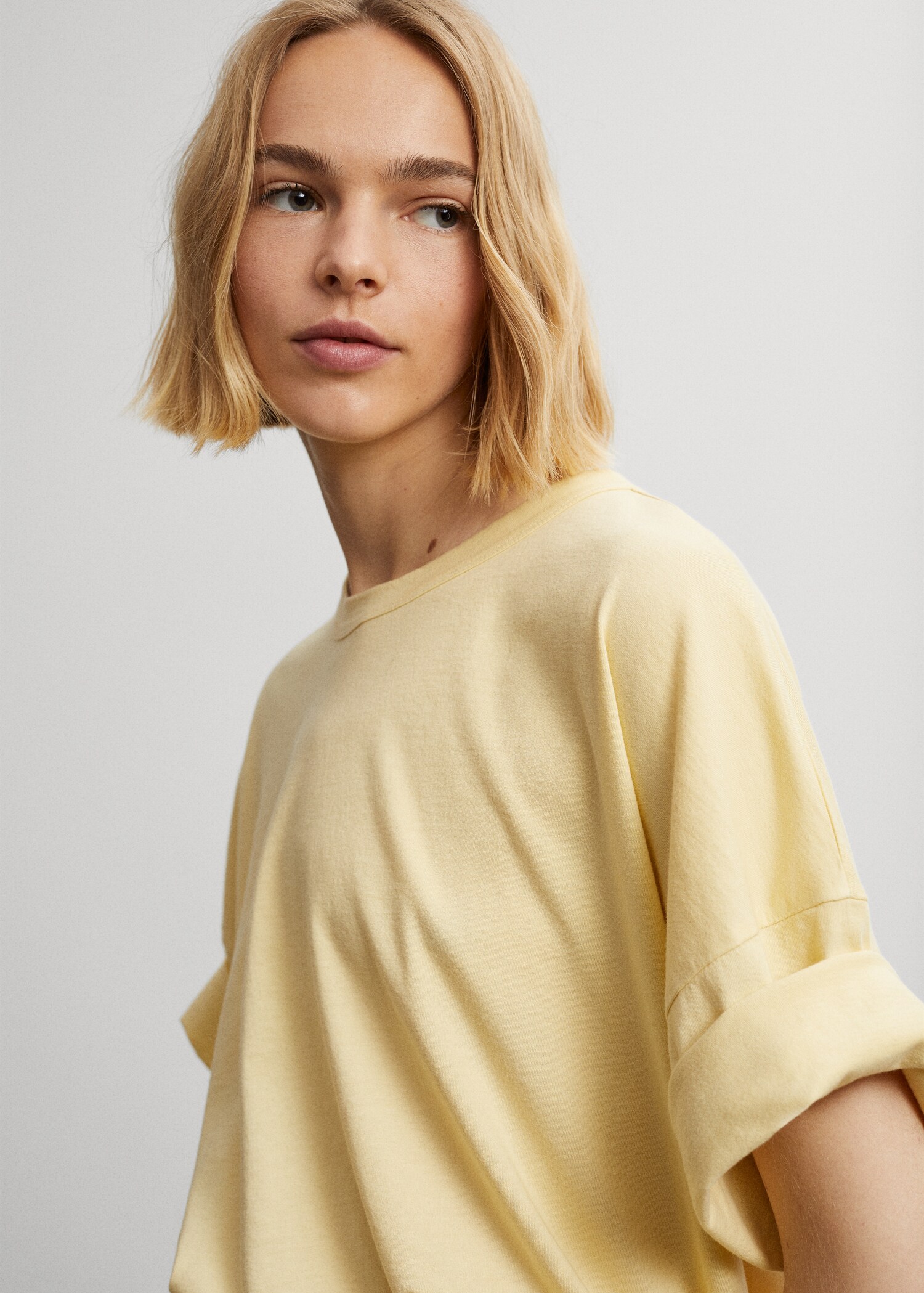 Kastiges T-Shirt  - Mittlere Ansicht