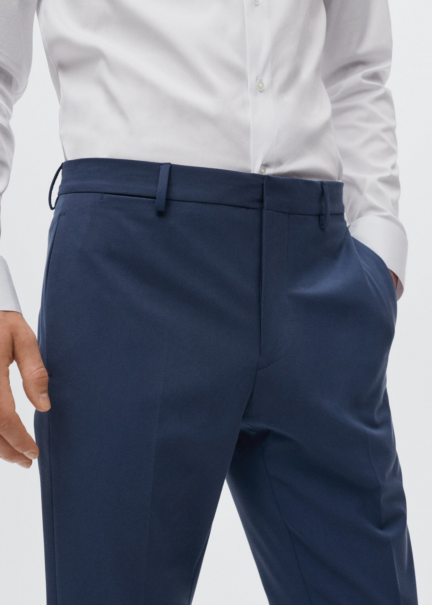 Костюмные брюки super slim fit - Деталь изделия 1
