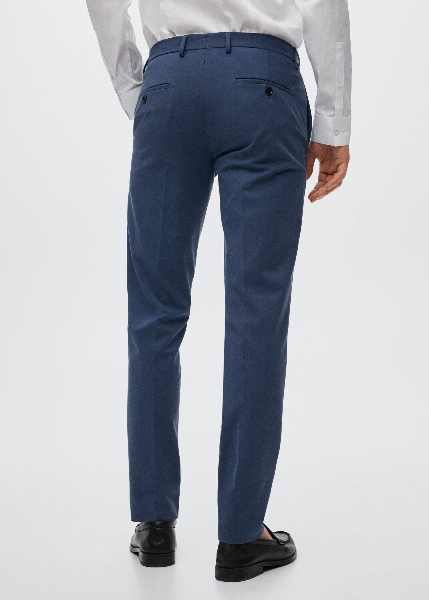 Костюмные брюки super slim fit - Обратная сторона изделия