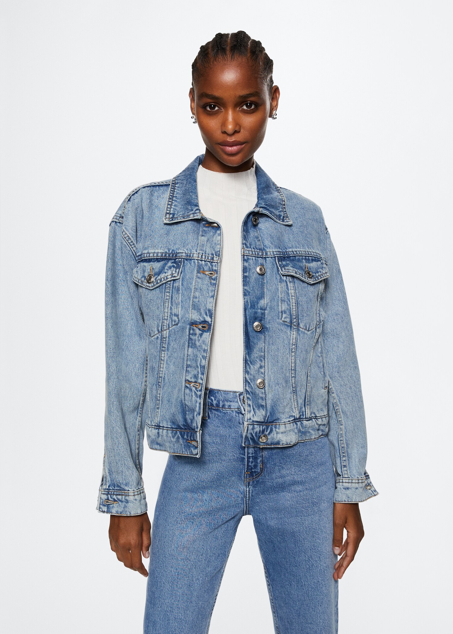 Pocketed denim jacket - Medium plane