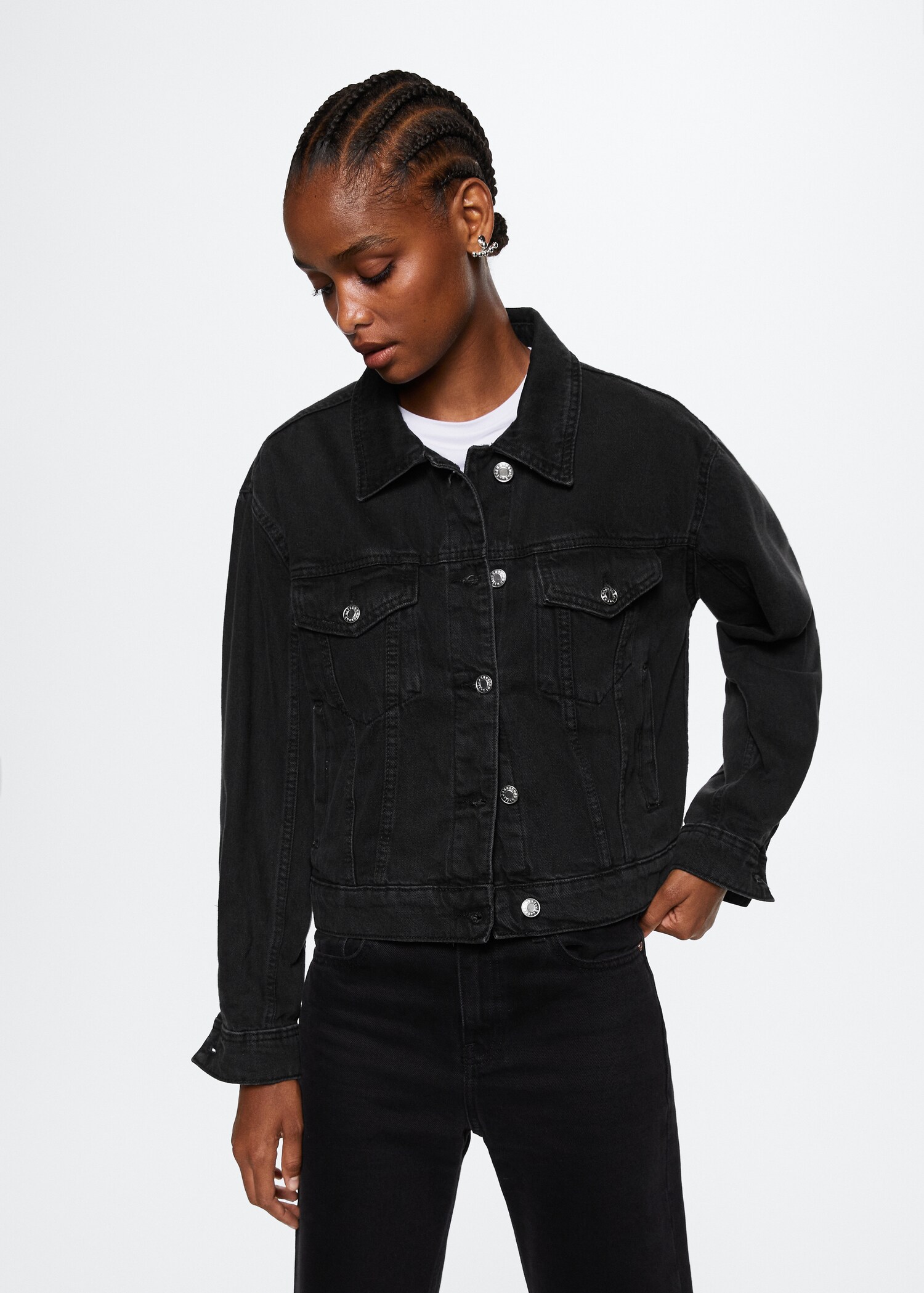 Pocketed denim jacket - Medium plane