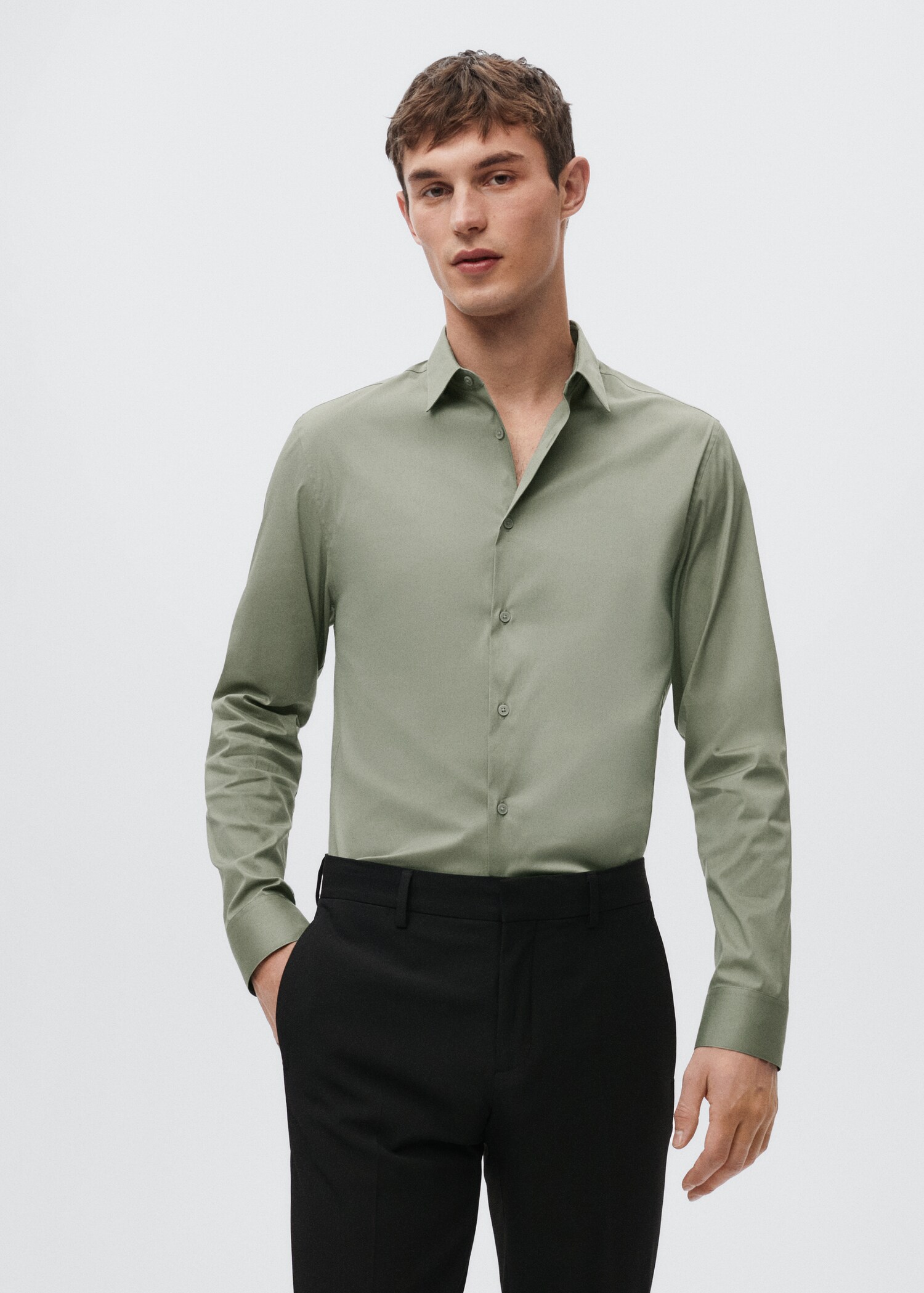 Chemise costume super slim fit - Plan moyen