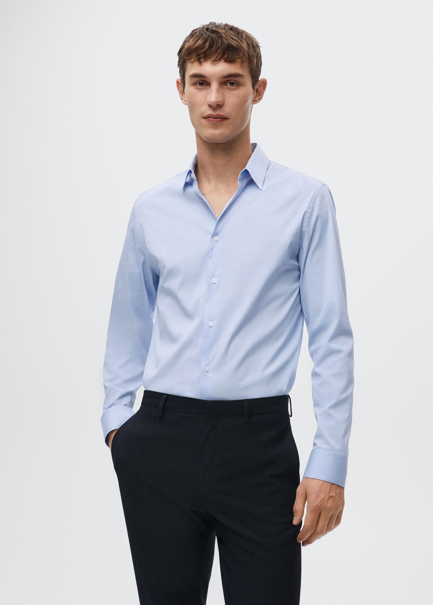 Chemise costume super slim fit - Plan moyen