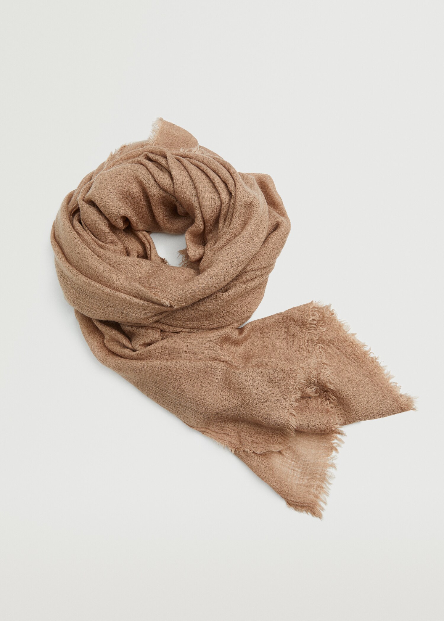 Frayed edge scarf - Medium plane