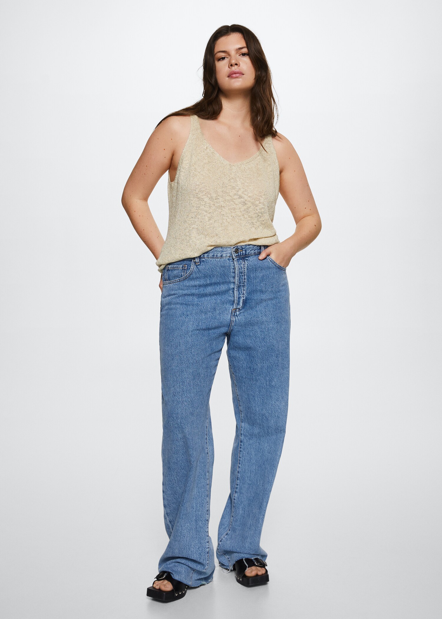Textured knit top - Details of the article 3