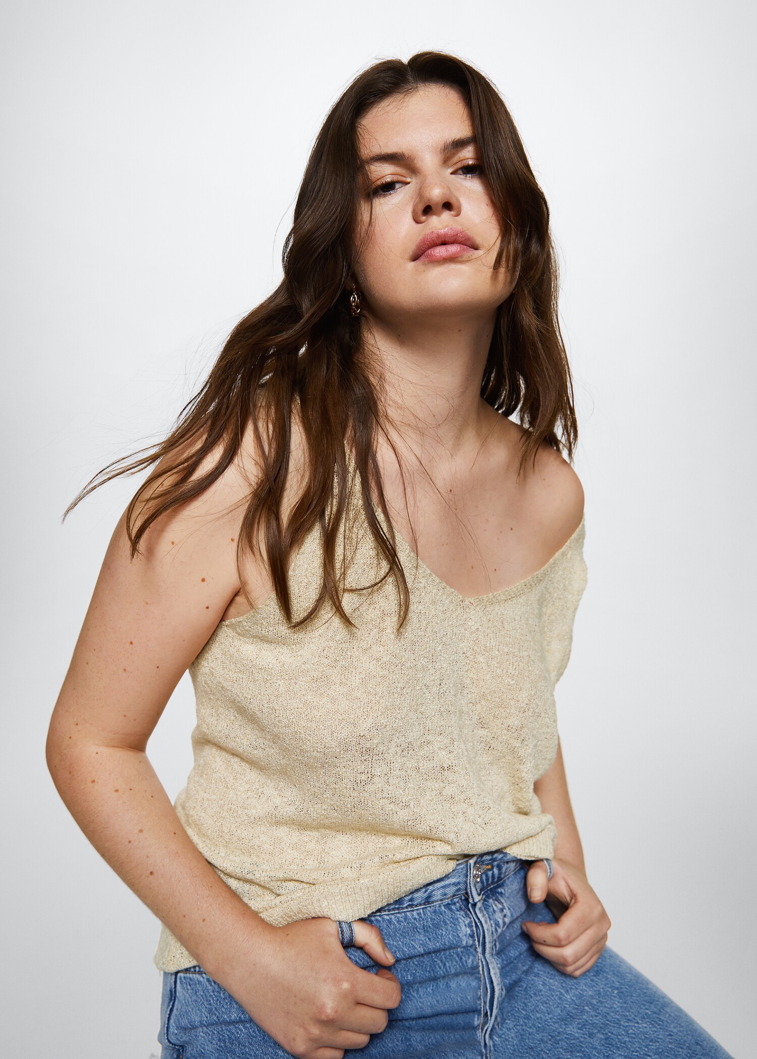 Textured knit top - Details of the article 5