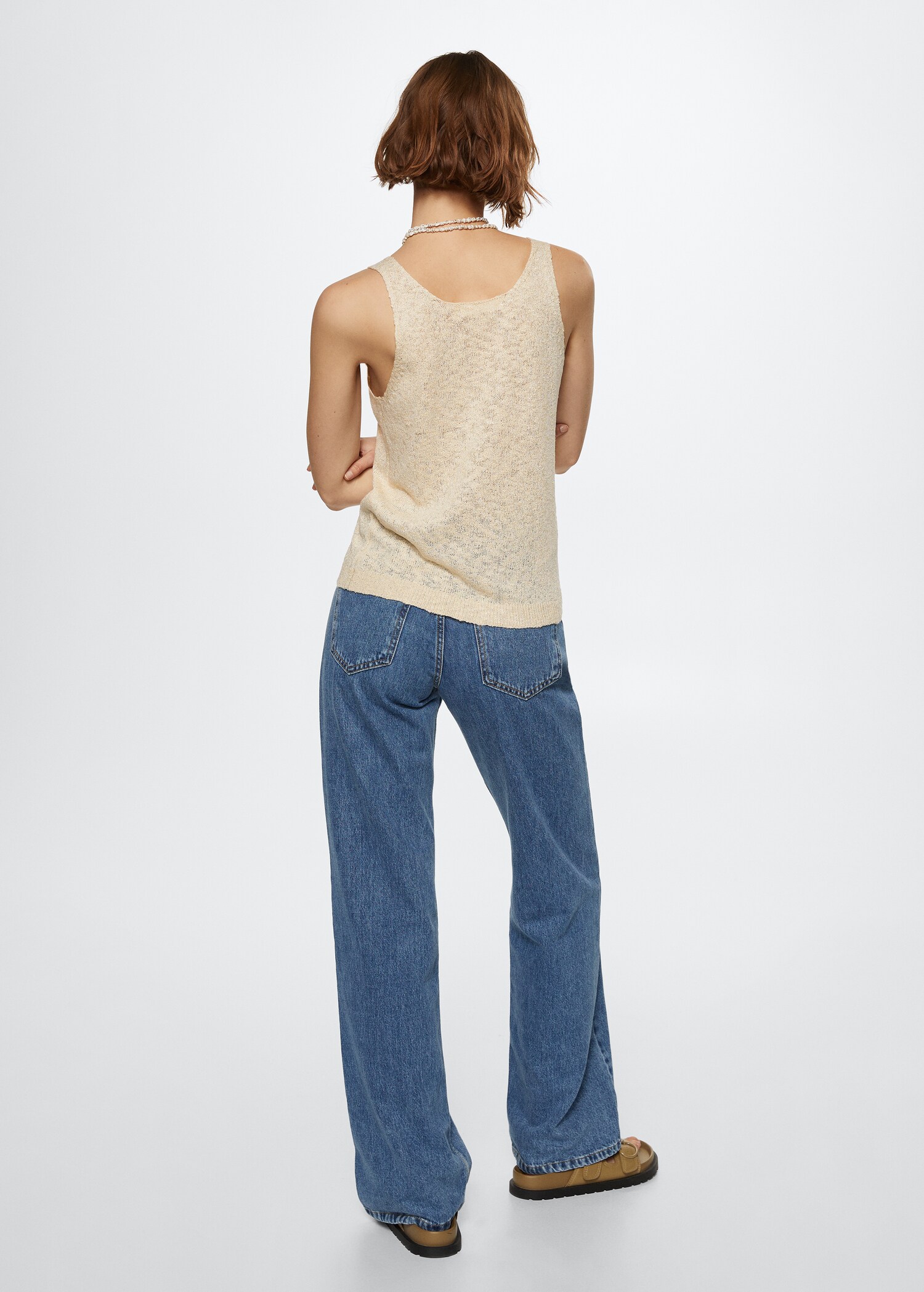 Textured knit top - Reverse of the article