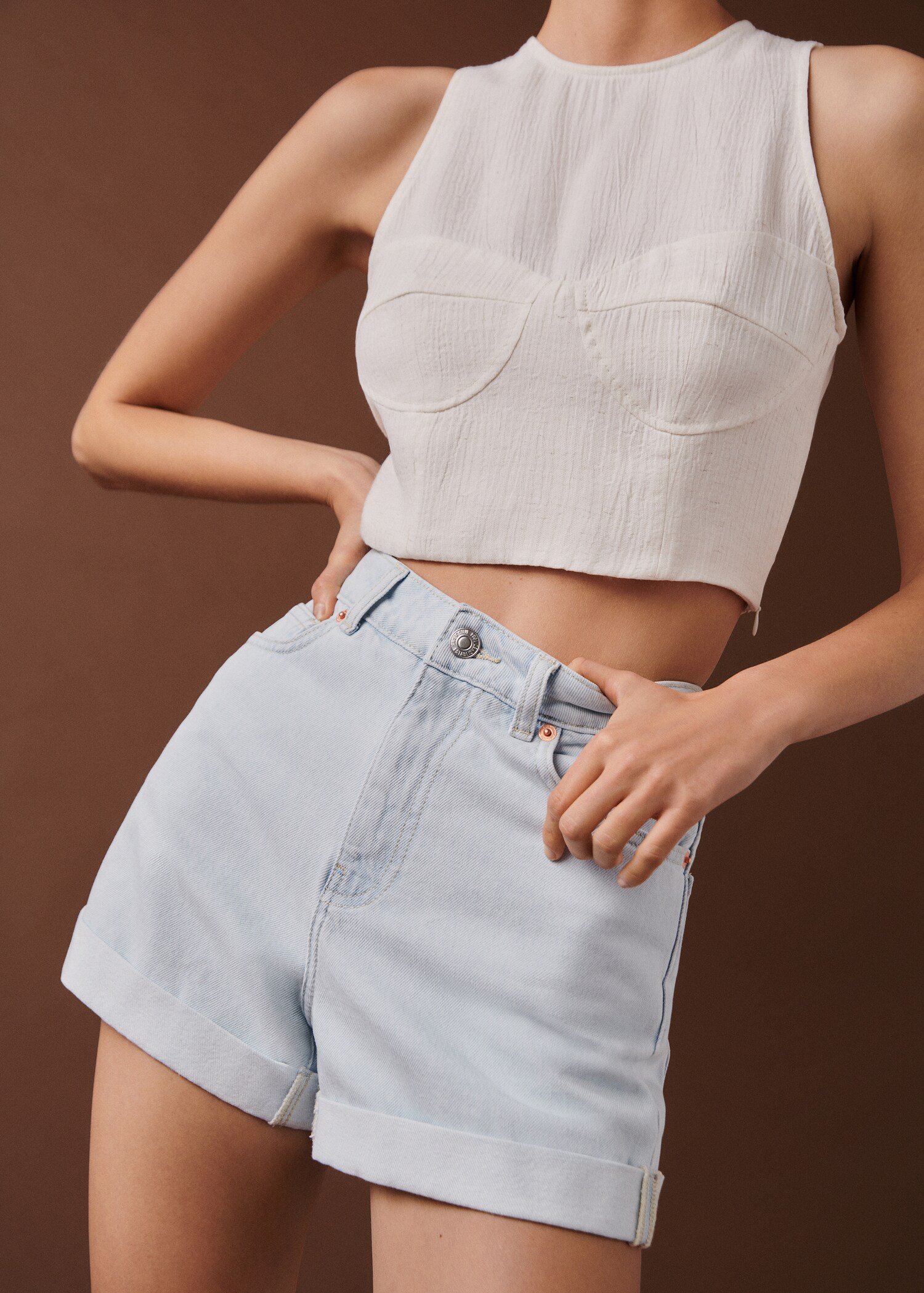 Denimshorts mom-fit - Artikkeldetalj 7