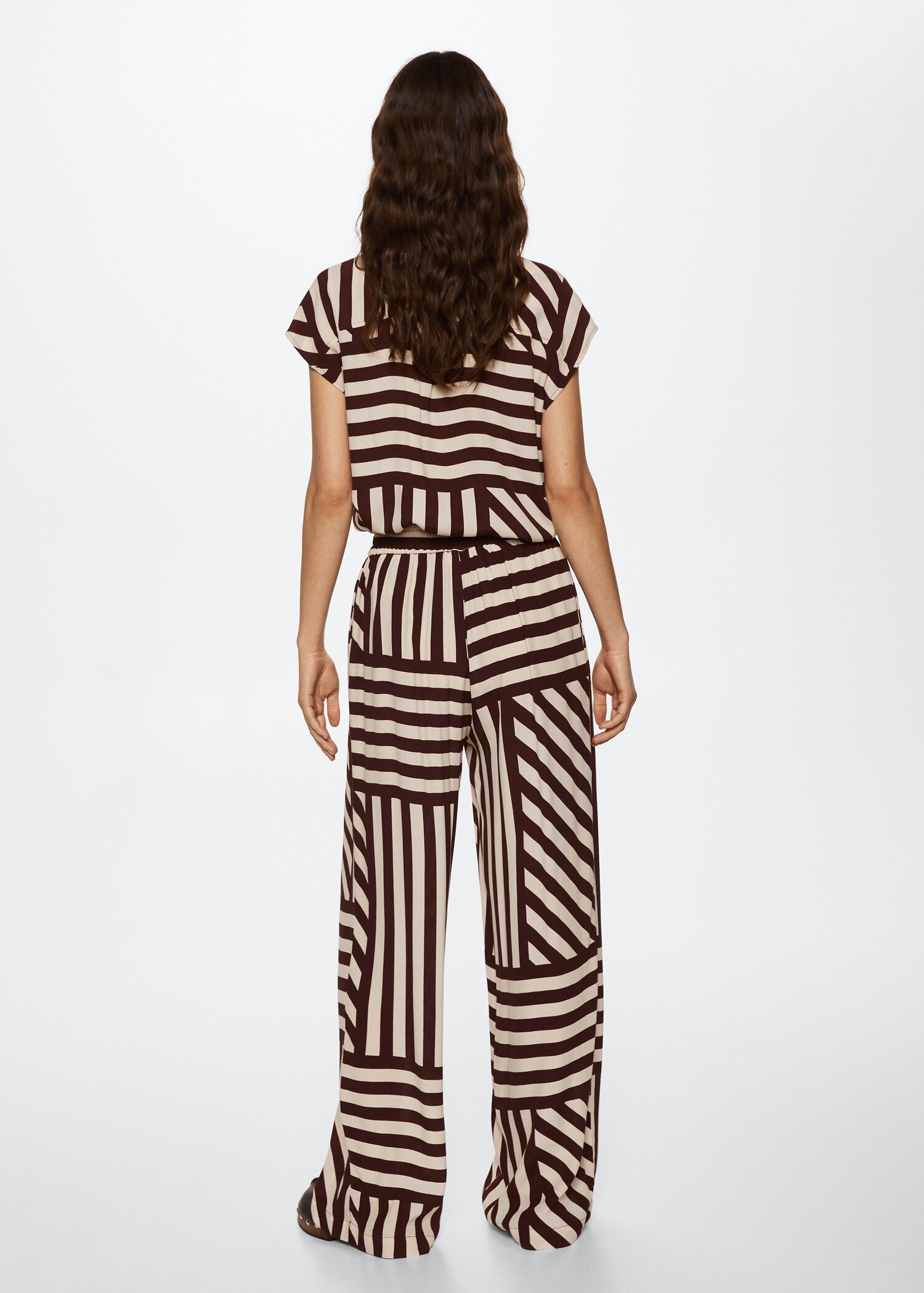 Pantalón fluido estampado - Reverso del artículo