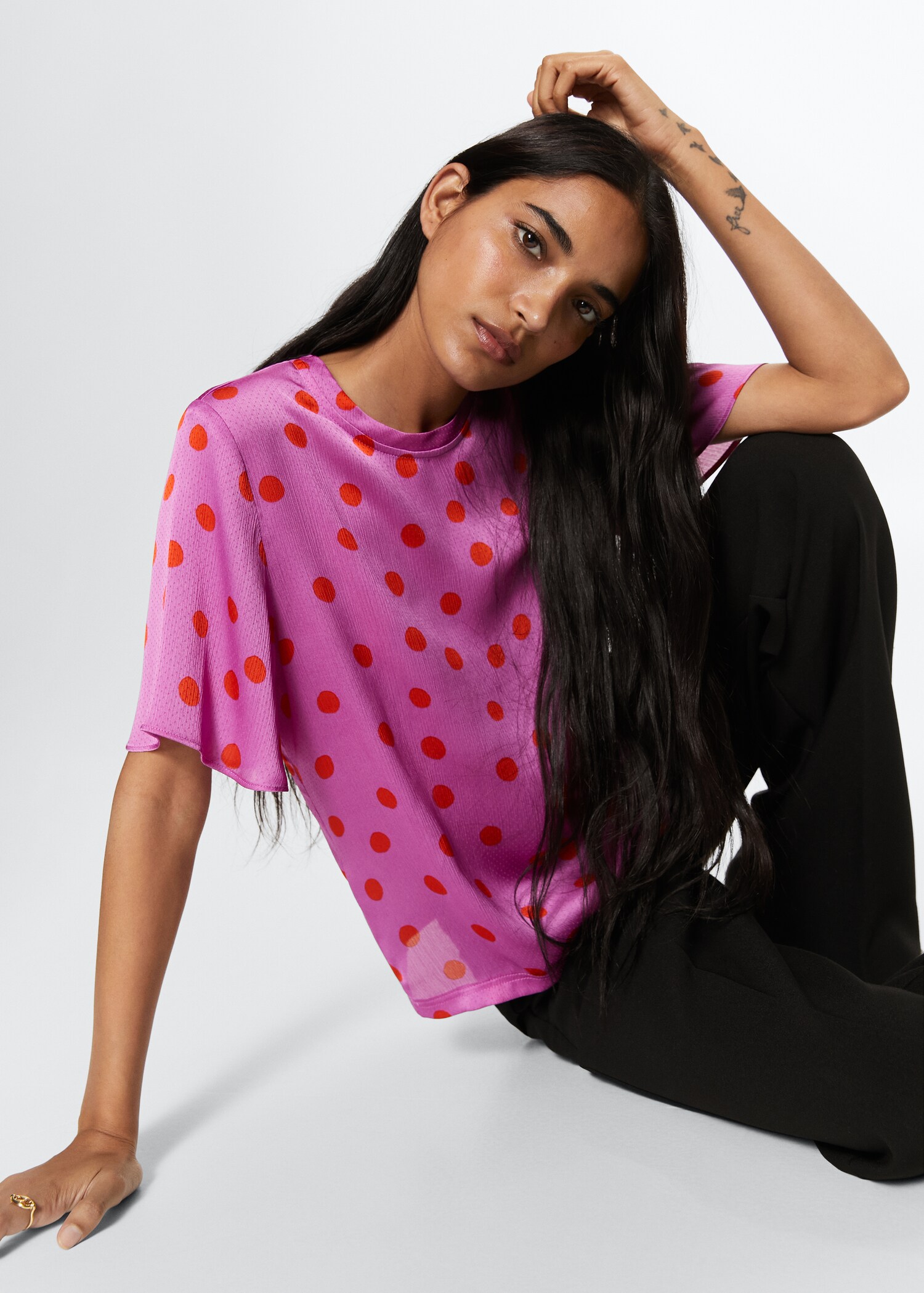 Blusa estampado lunares - Detalle del artículo 6