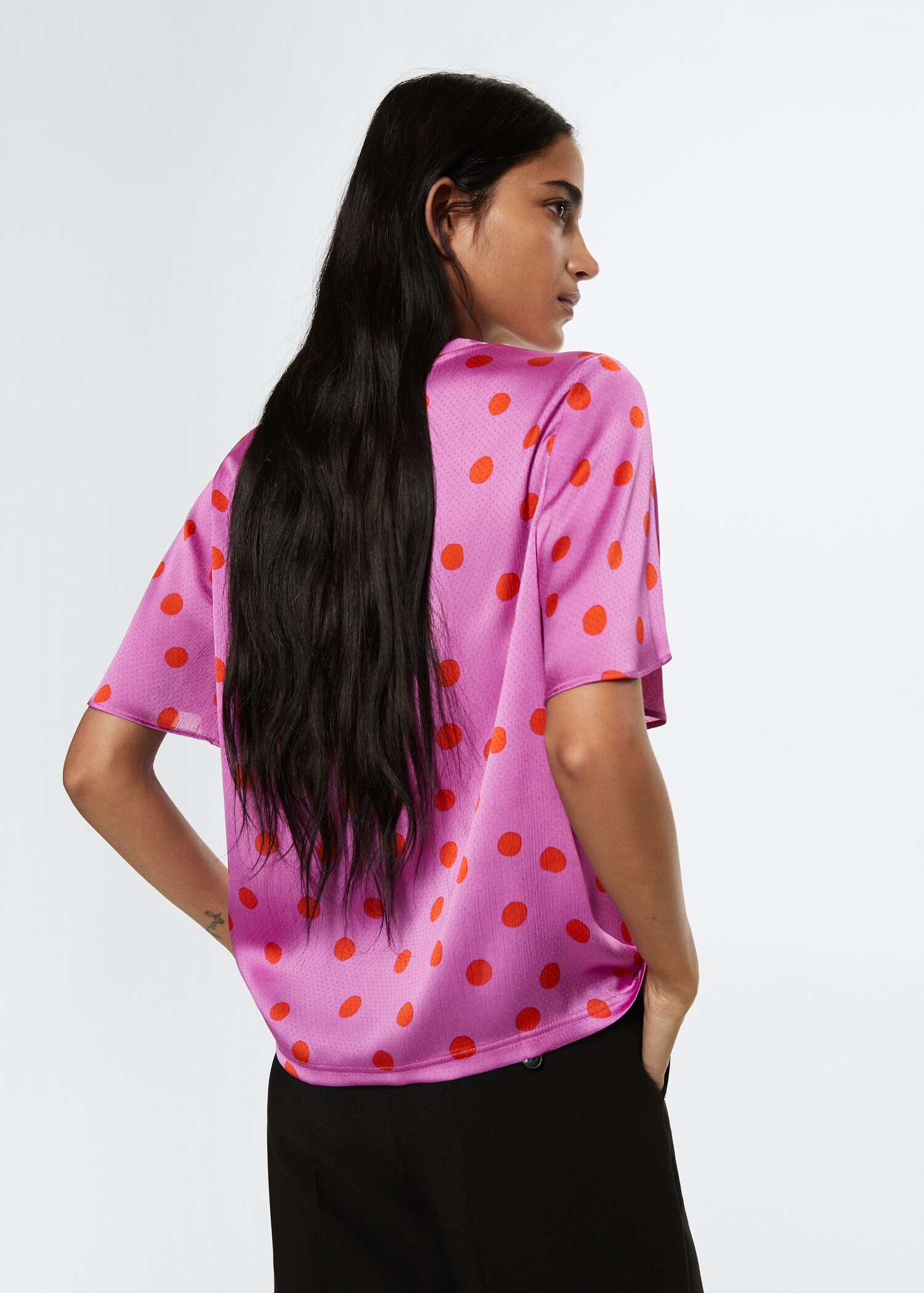 Blusa estampado lunares - Reverso del artículo