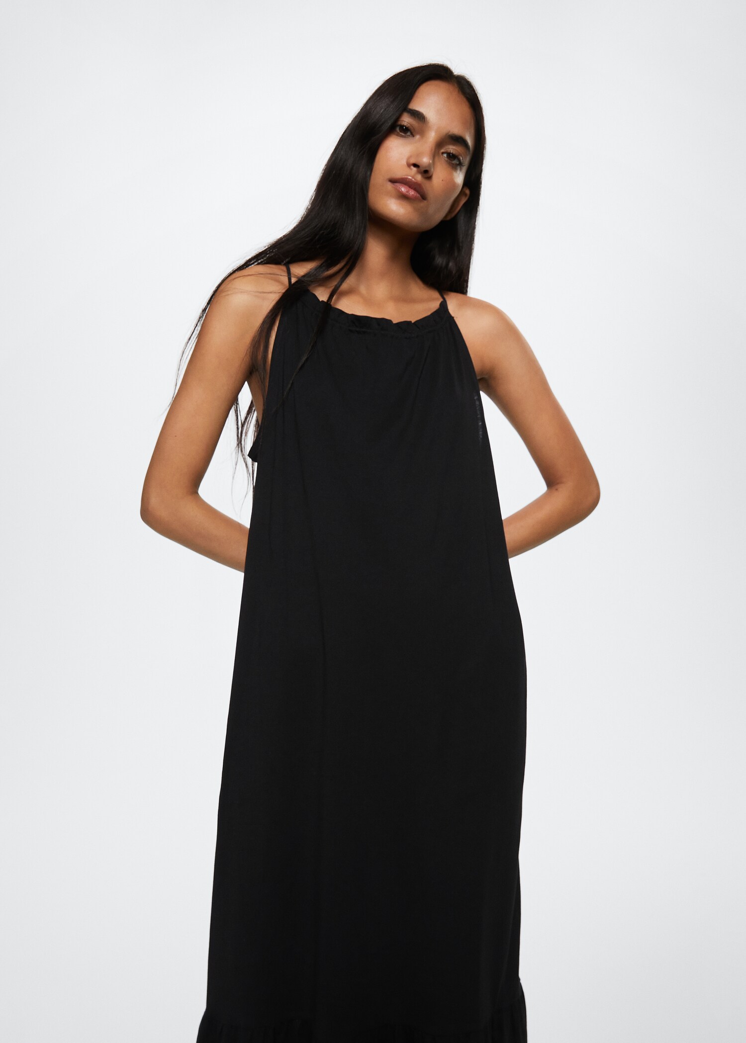 Maxi ruffles dress - Medium plane