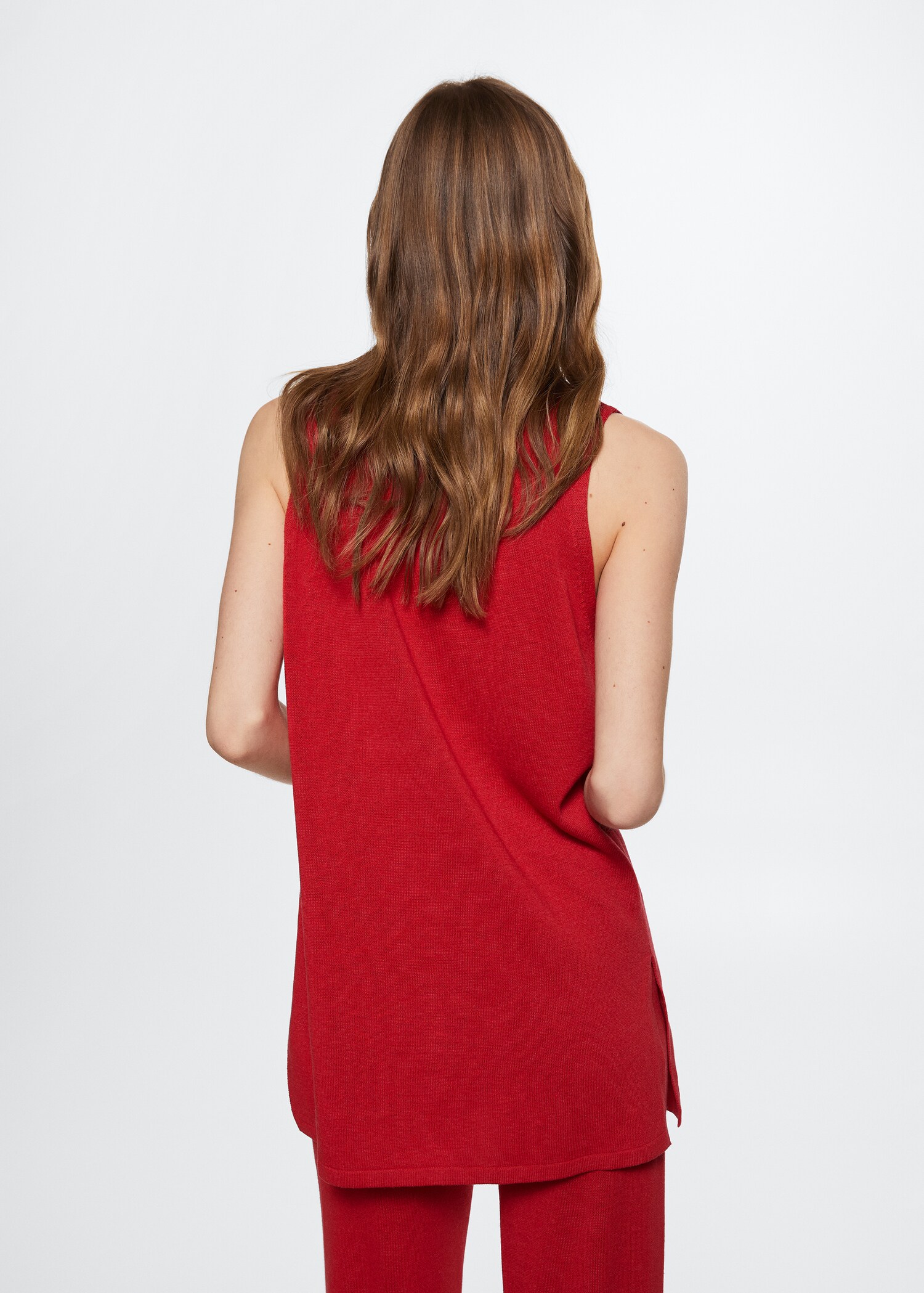 Oversized fine-knit cardigan - Reverse of the article