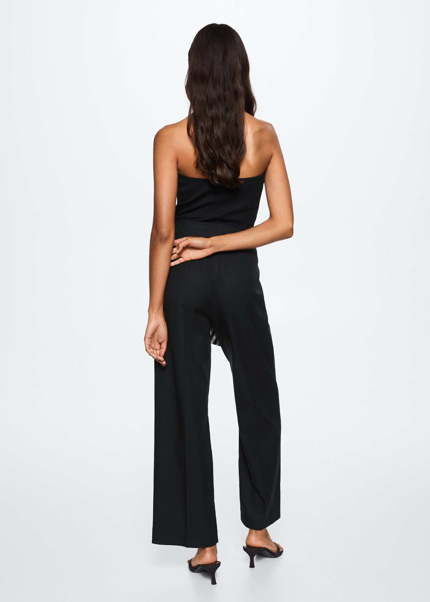 Pantalón lyocell pinzas - Reverso del artículo