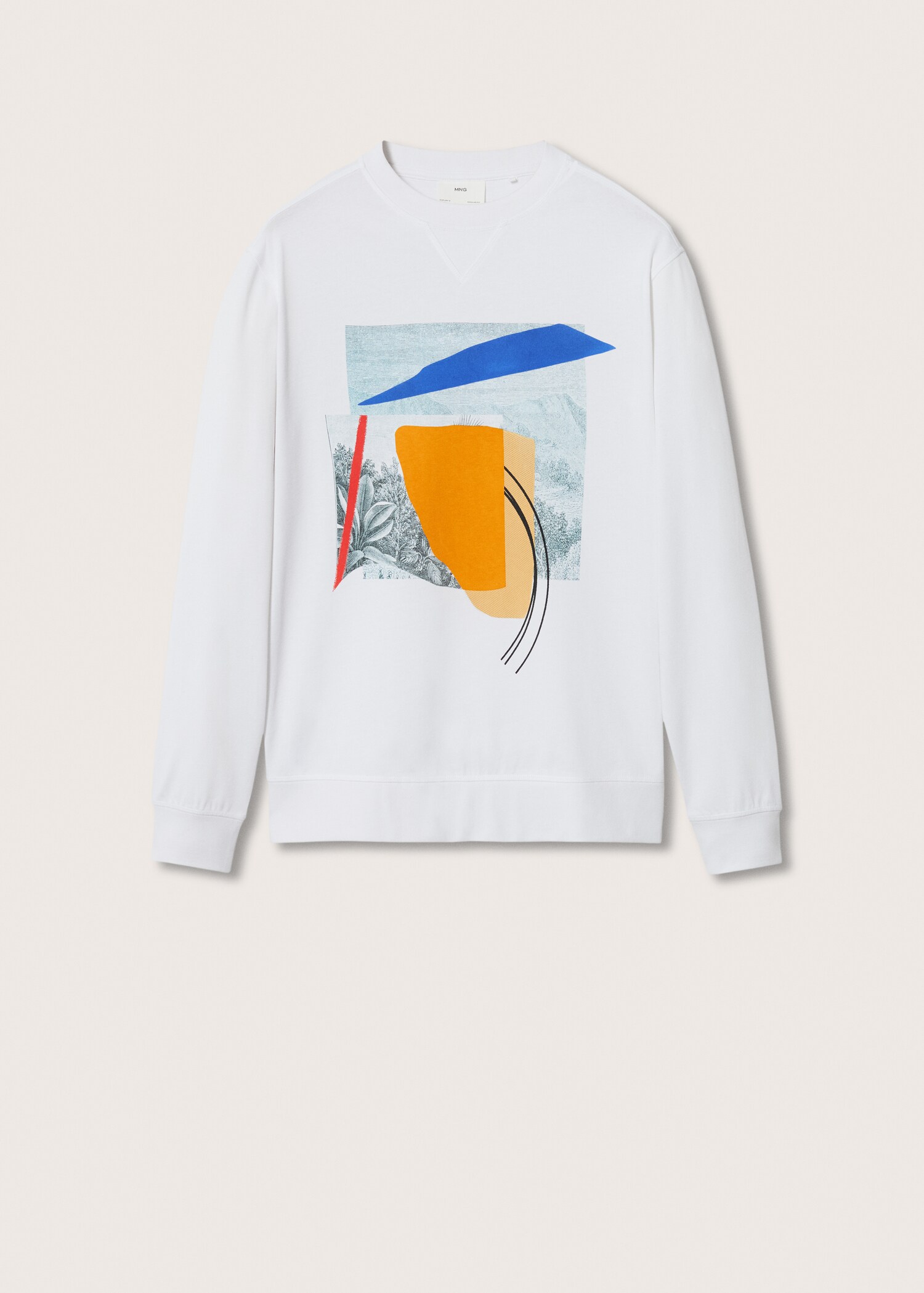 Gemustertes Baumwoll-Sweatshirt - Artikel ohne Model