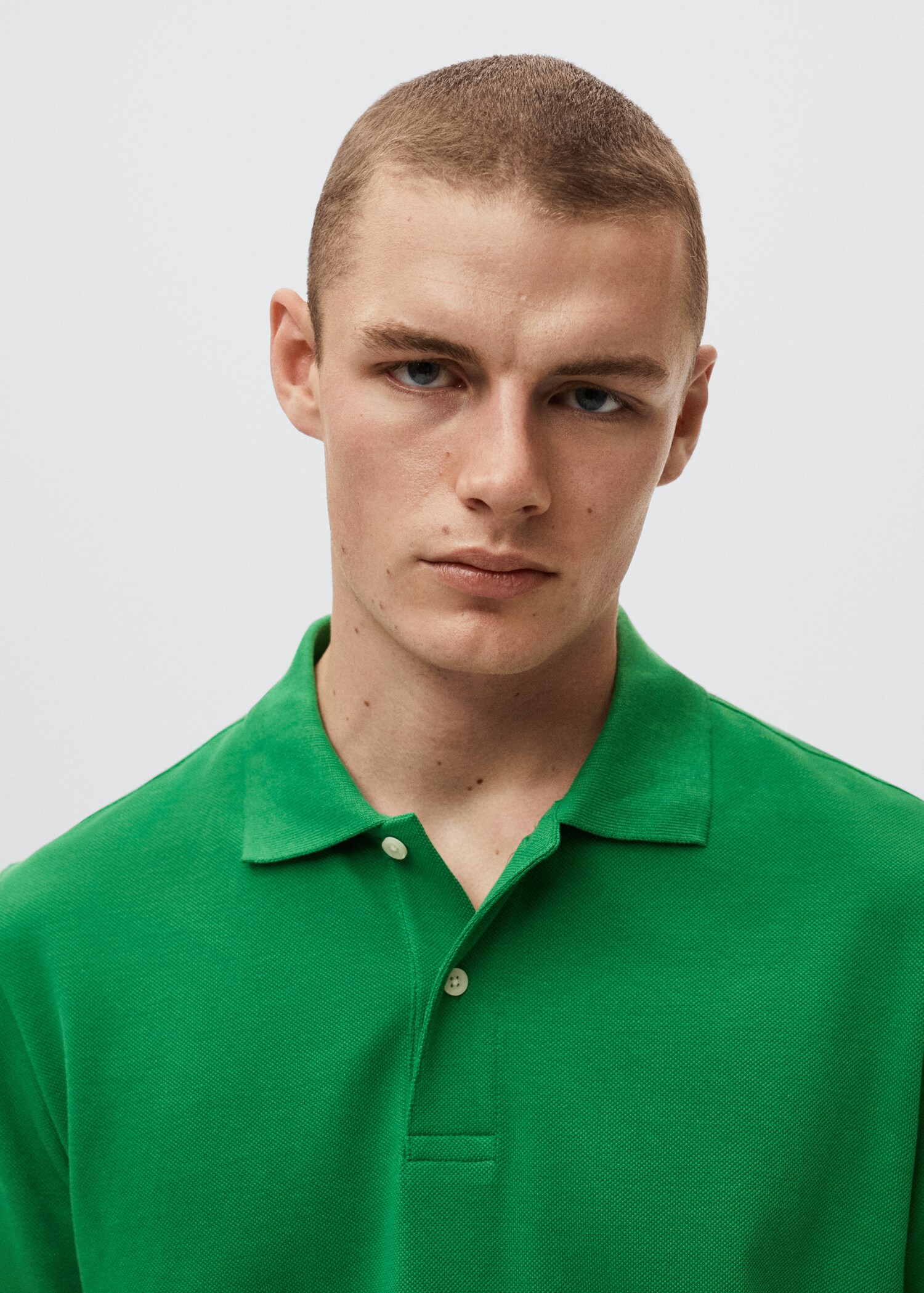 Cotton piqué polo shirt - Details of the article 1