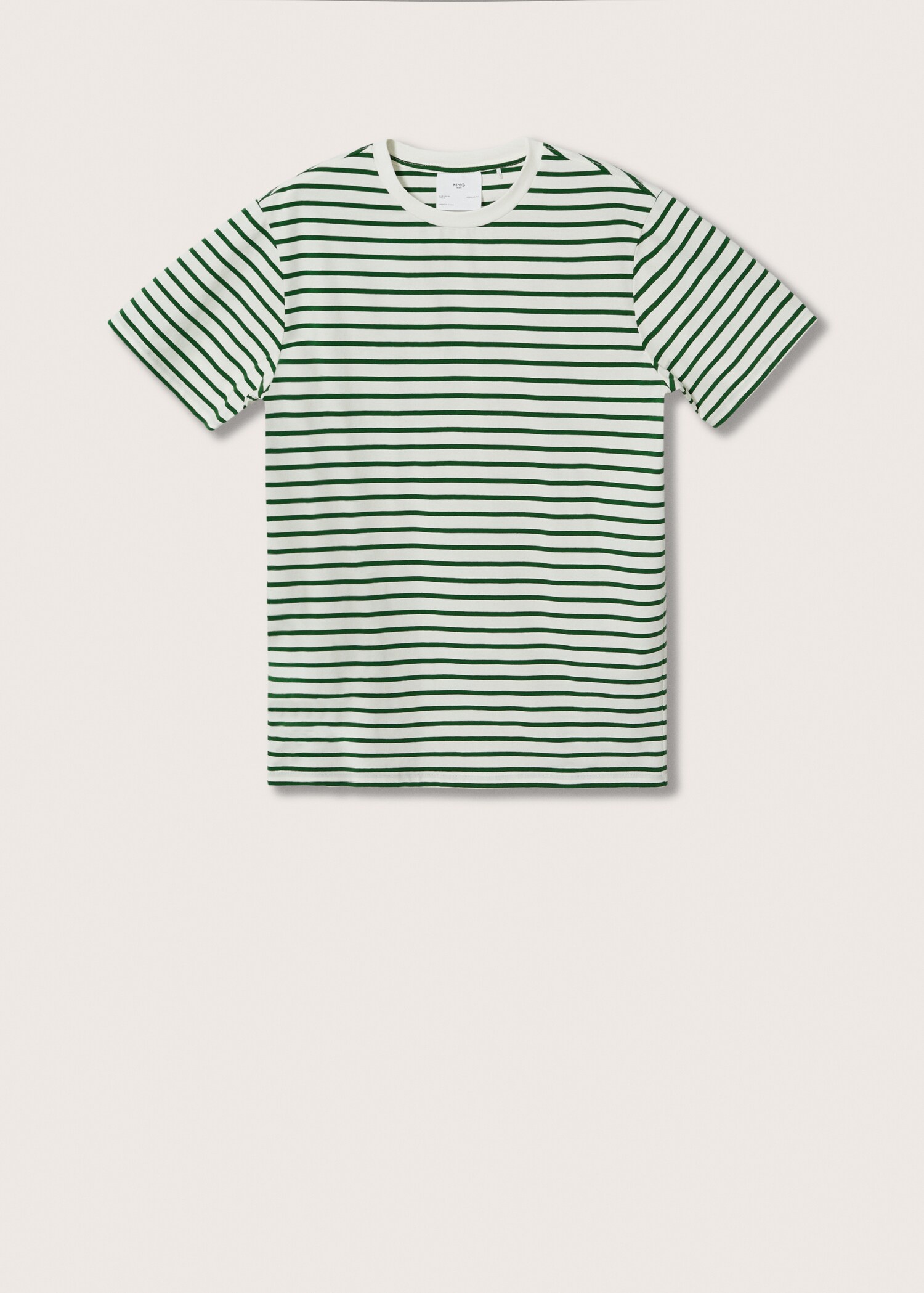 T-shirt algodão riscas - Artigo sem modelo