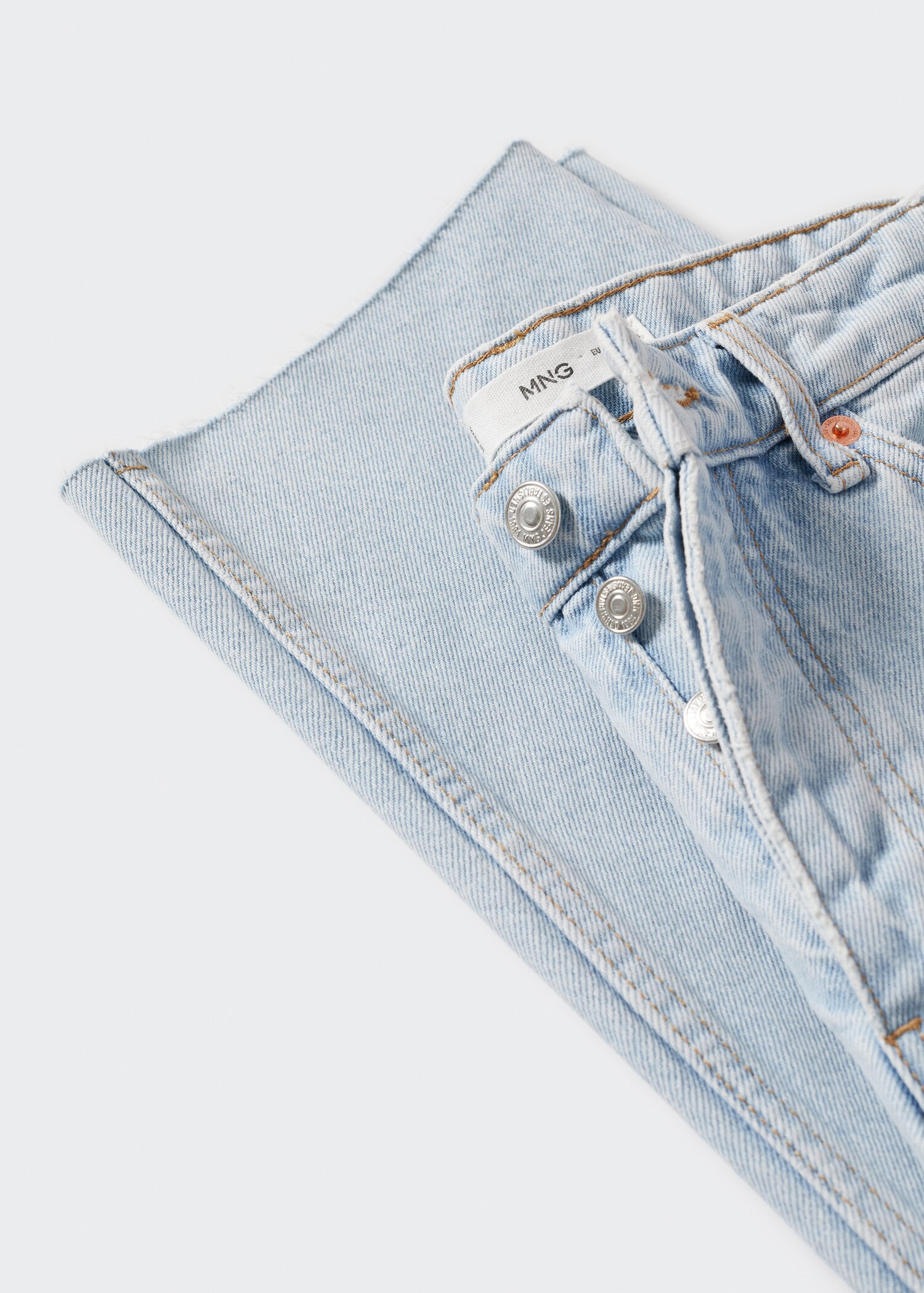 Jeans rectos tiro alto crop - Detalle del artículo 8