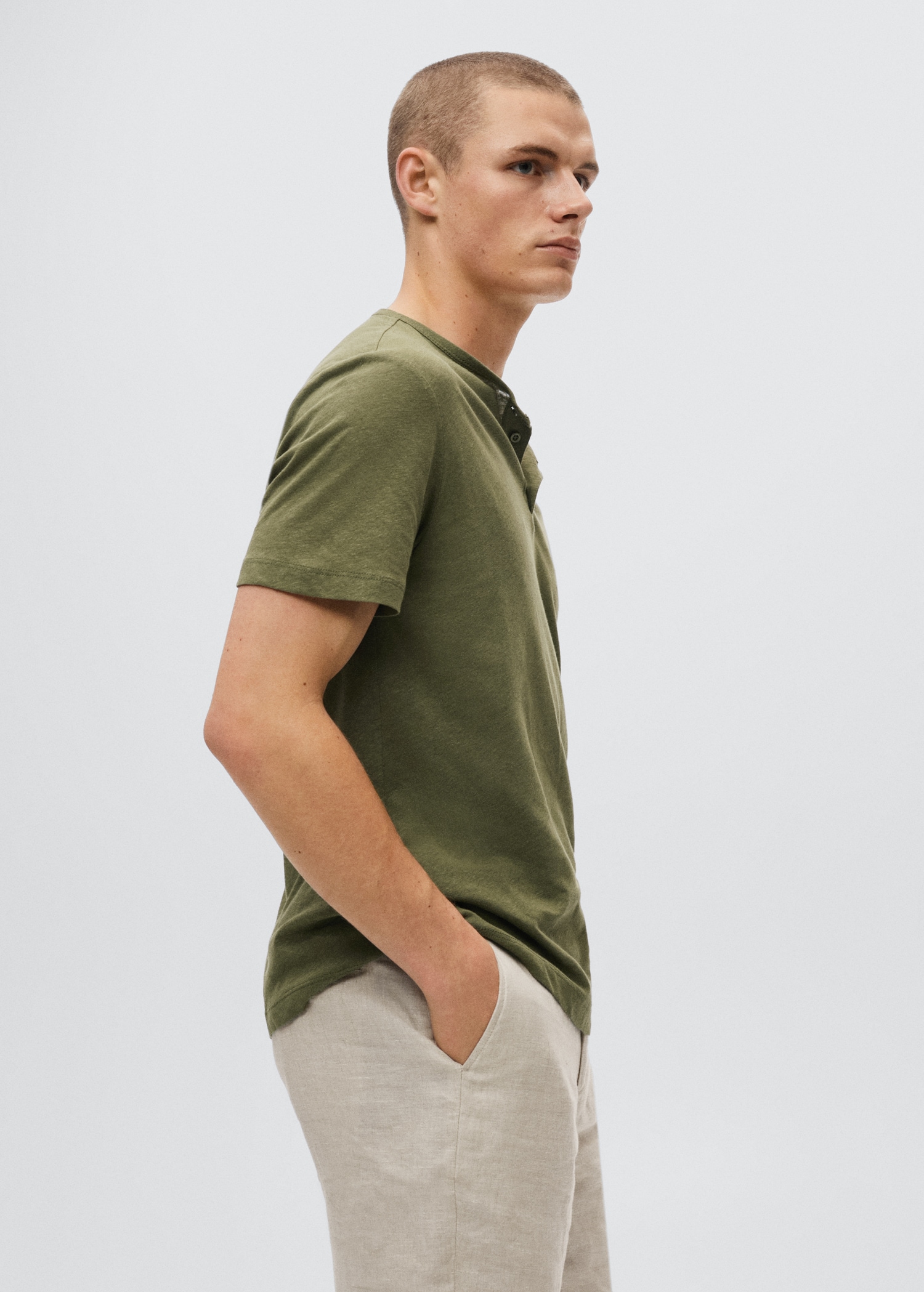 Henley-Shirt aus Leinen - Detail des Artikels 2