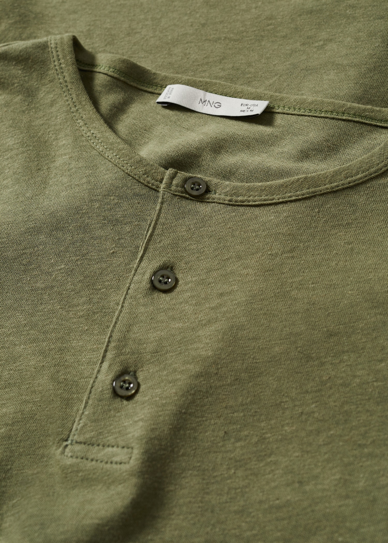 Henley-Shirt aus Leinen - Detail des Artikels 8