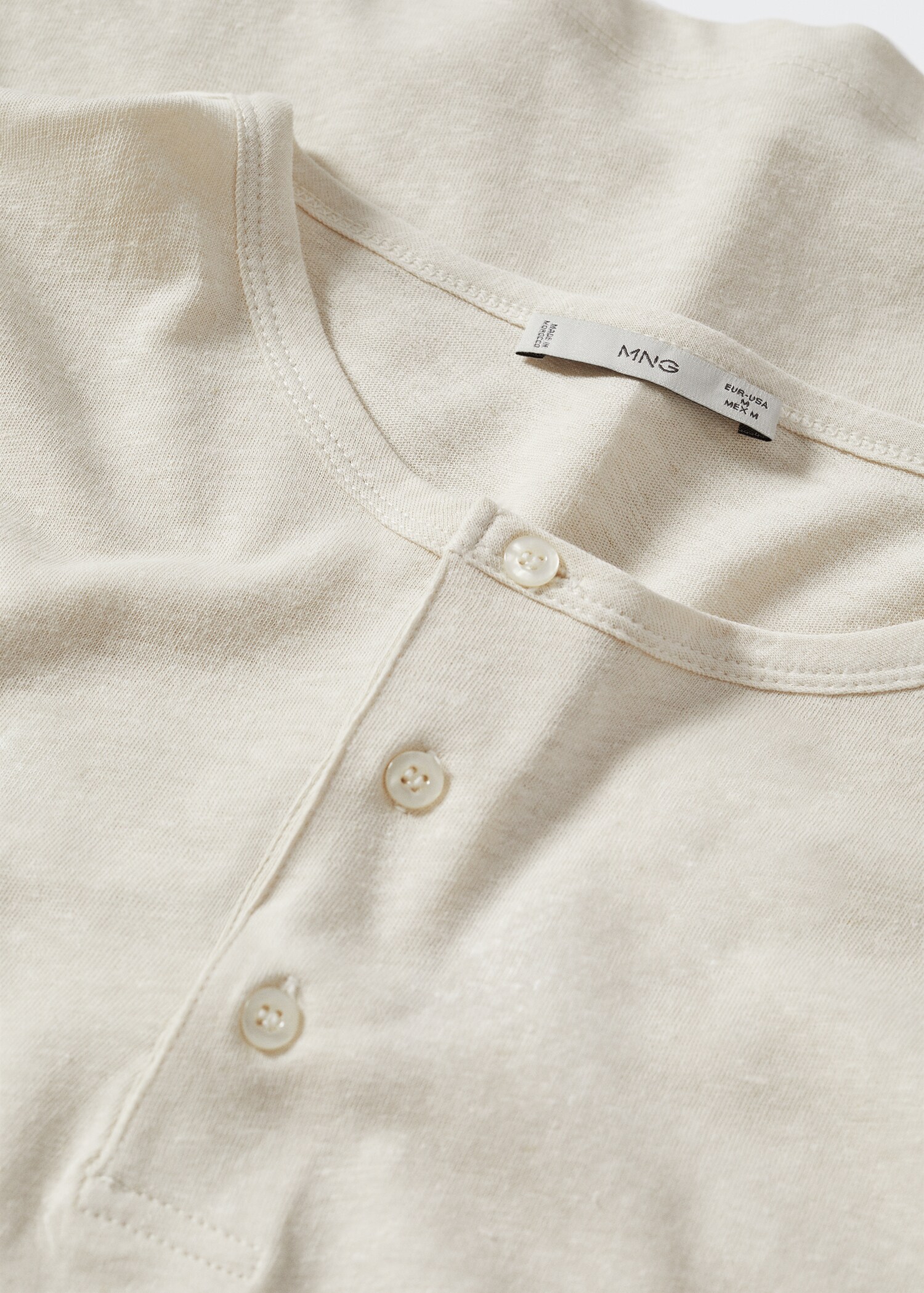 Henley-Shirt aus Leinen - Detail des Artikels 8