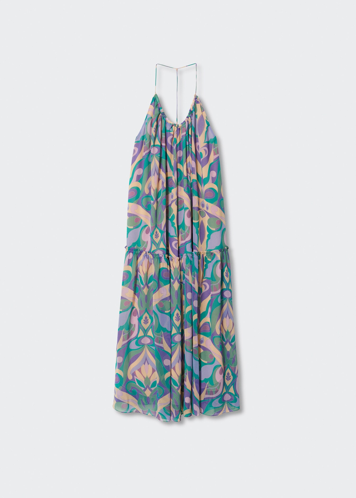 Open back printed dress - Article without model