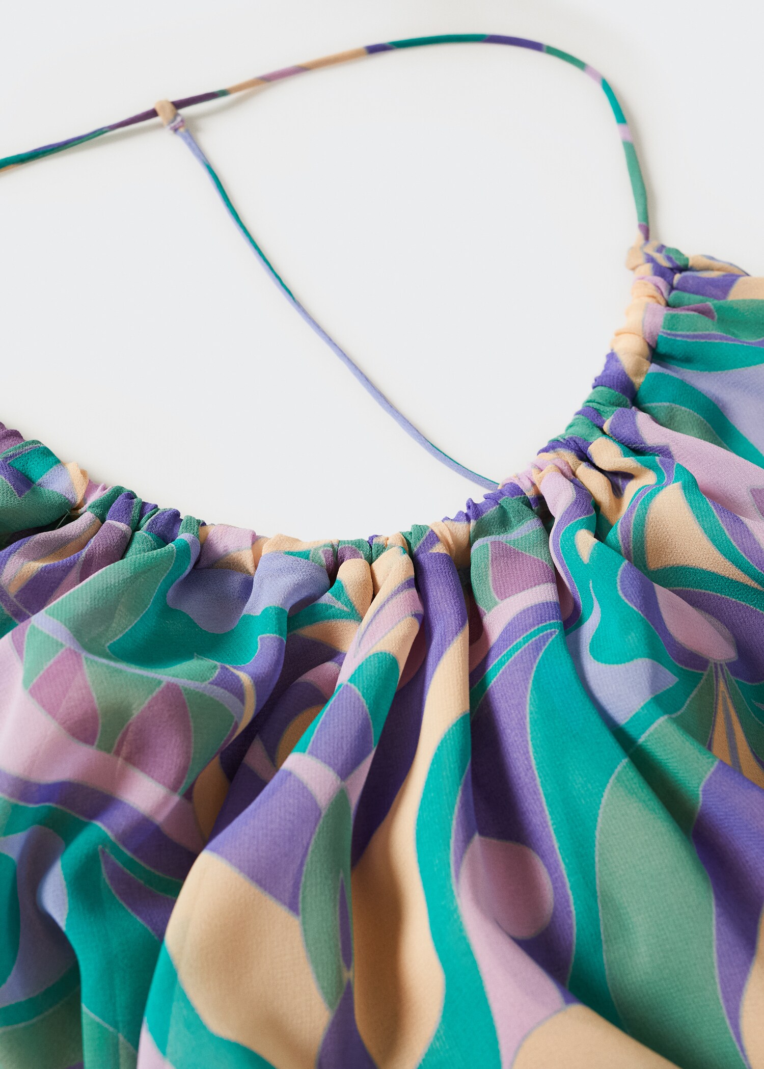 Open back printed dress - Details of the article 8