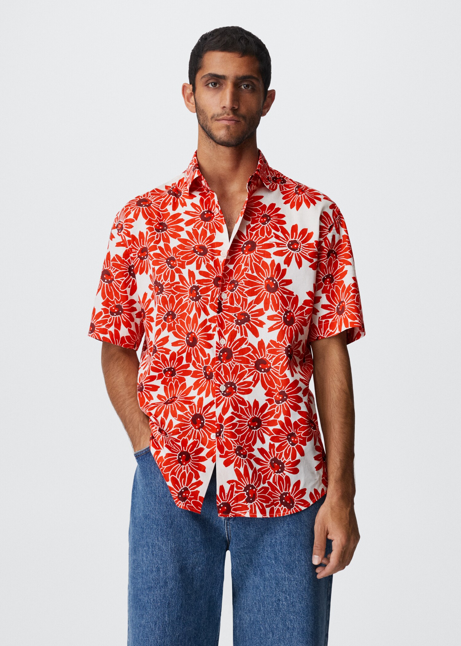 Floral print shirt - Medium plane