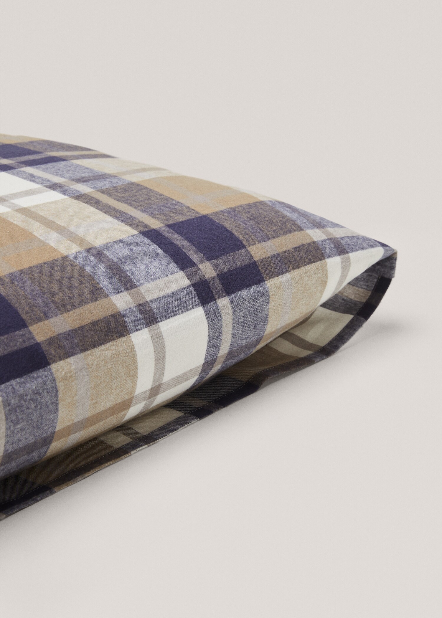 Funda de almohada franela cuadro tejido 60x60cm (Pack de dos) - Detalle del artículo 3