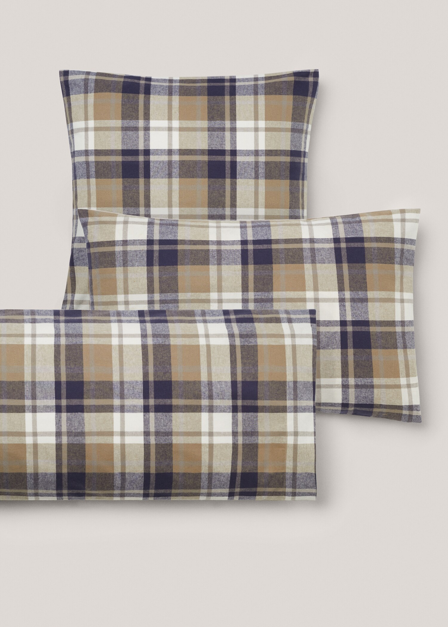 Funda de almohada franela cuadro tejido 60x60cm (Pack de dos) - Detalle del artículo 5