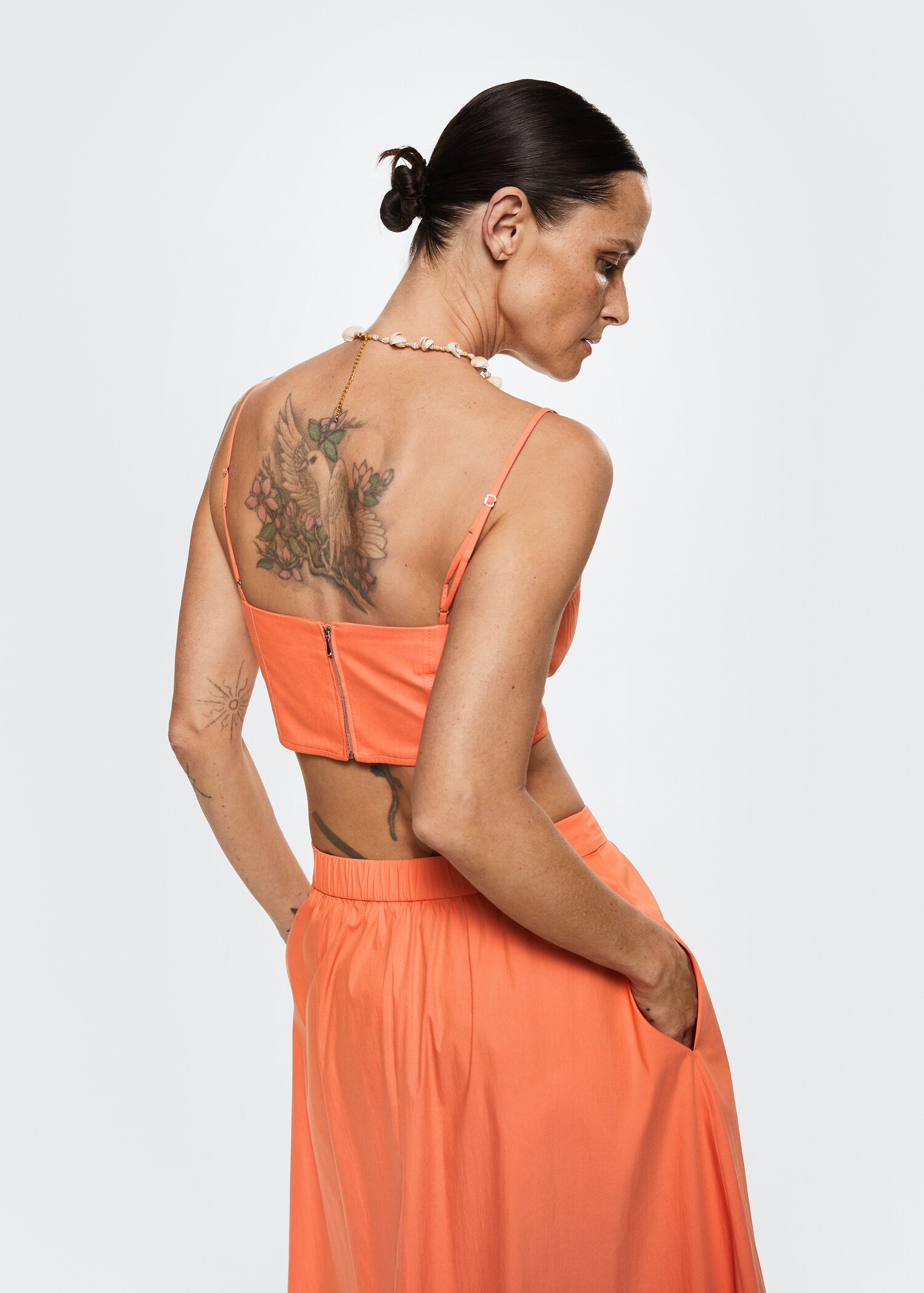 Cotton crop top - Reverse of the article