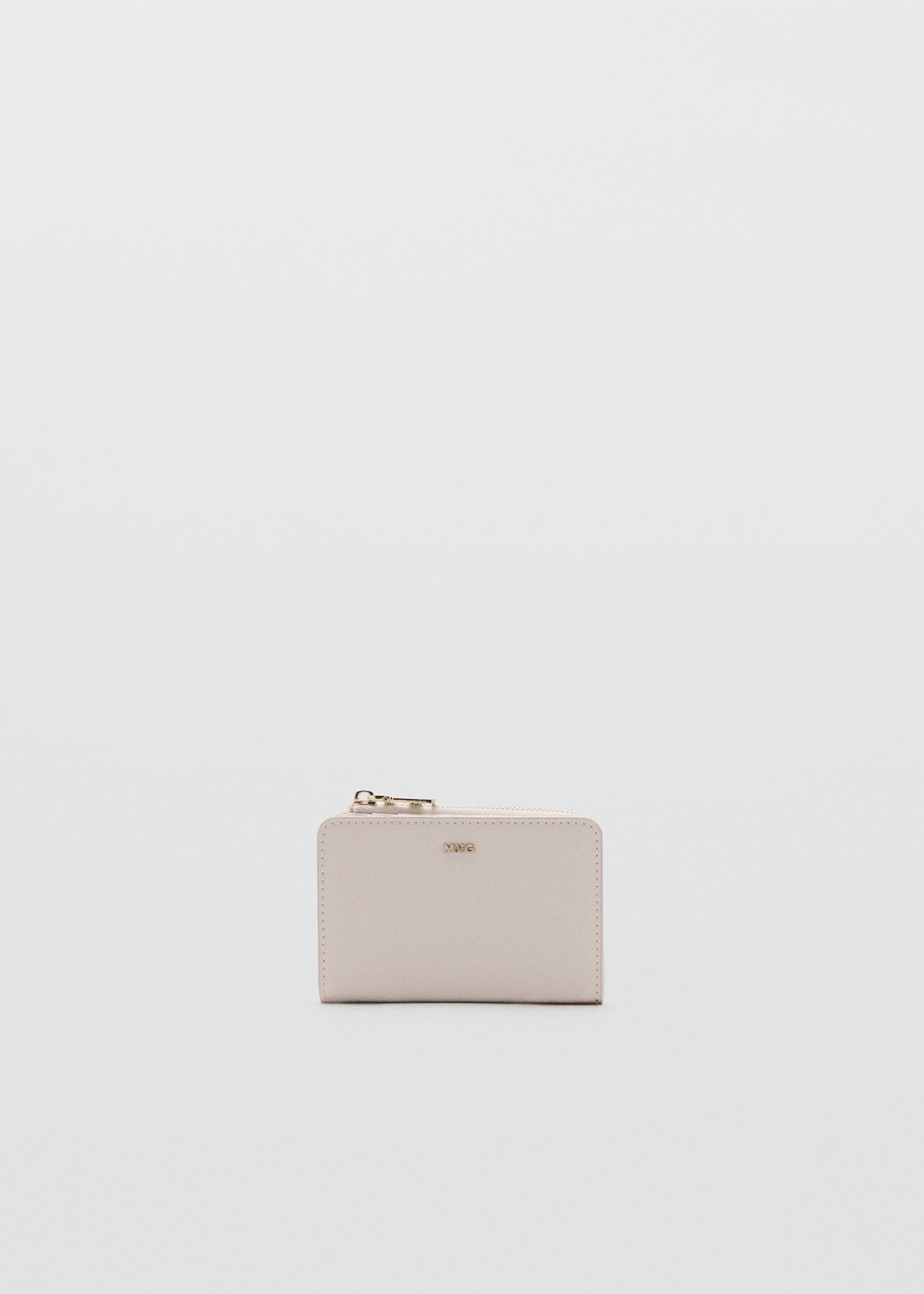 Small wallet with Saffiano effect - Article without model, Ice Grey. Ref: 37021388-00.