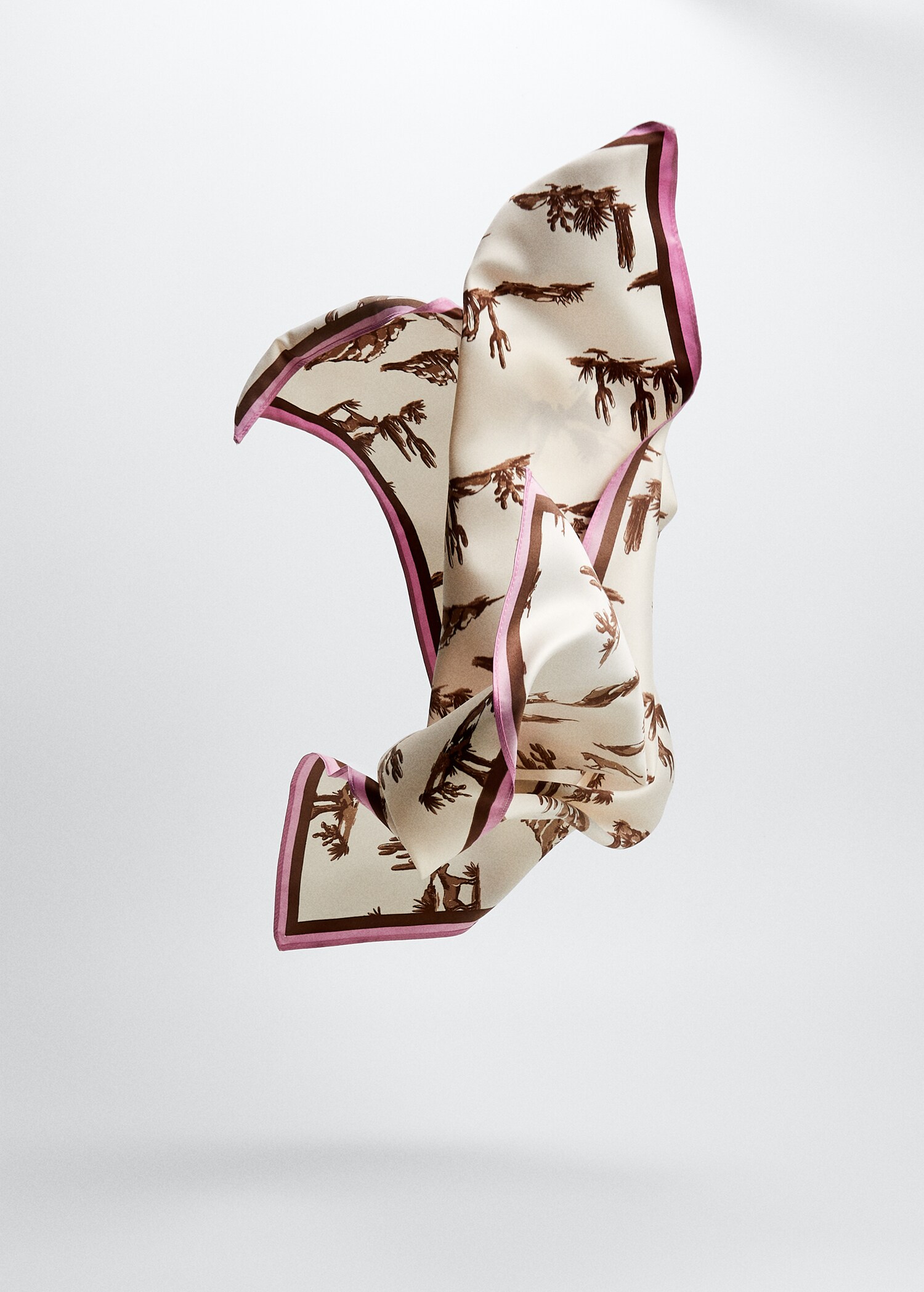 Printed scarf - Medium plane