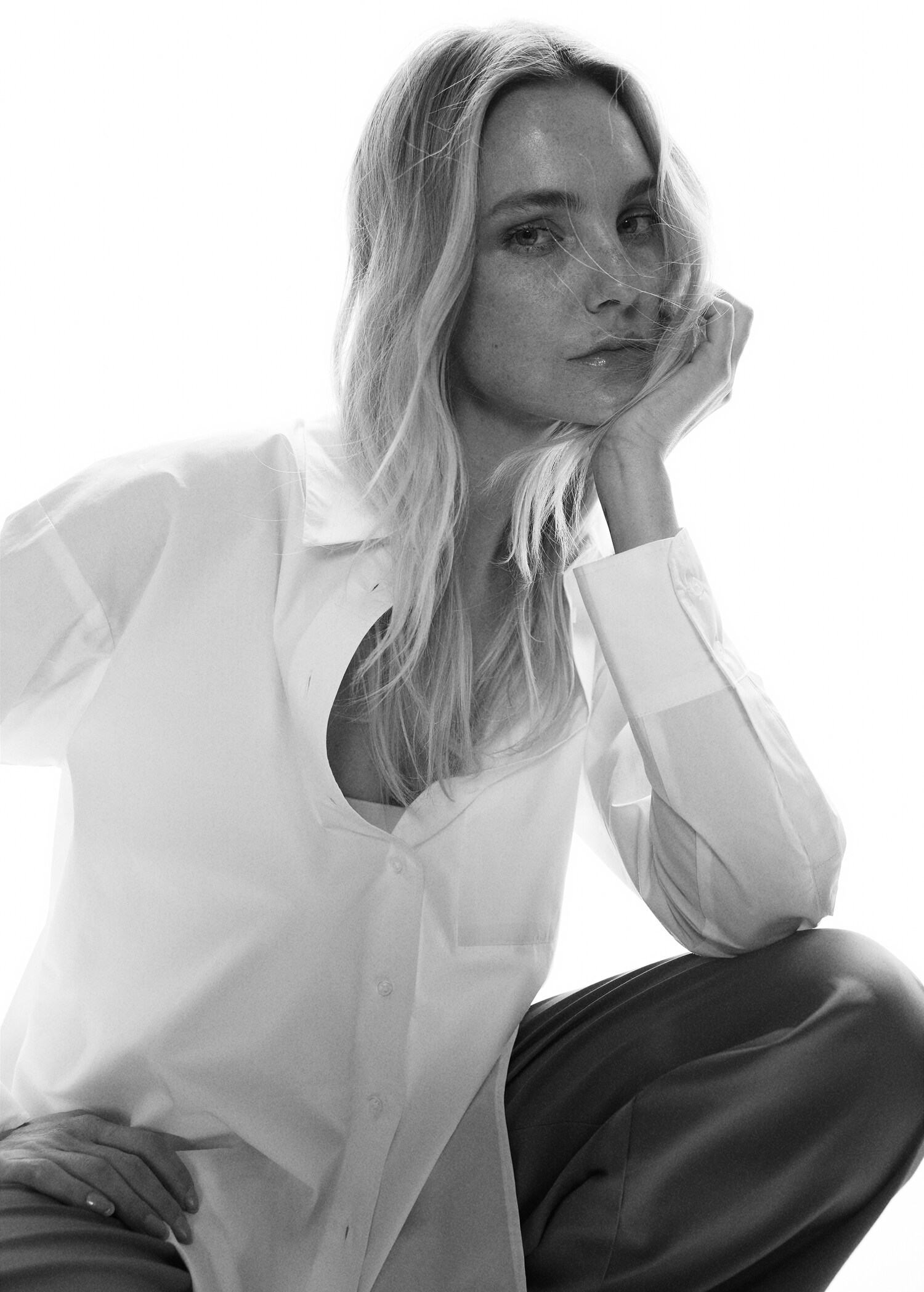 Oversize cotton shirt - Details of the article 2
